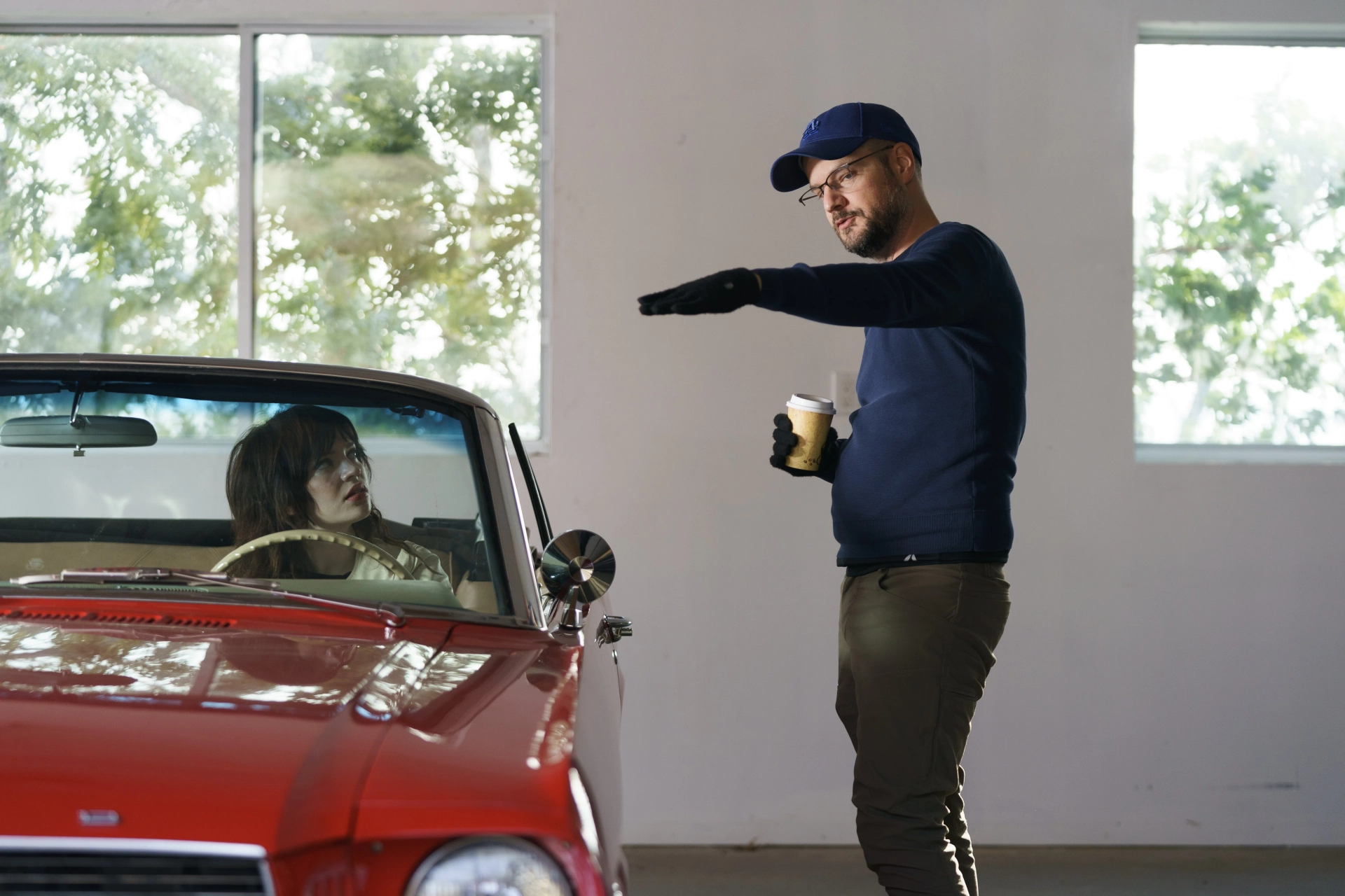 Drew Hancock and Sophie Thatcher in Companion (2025)