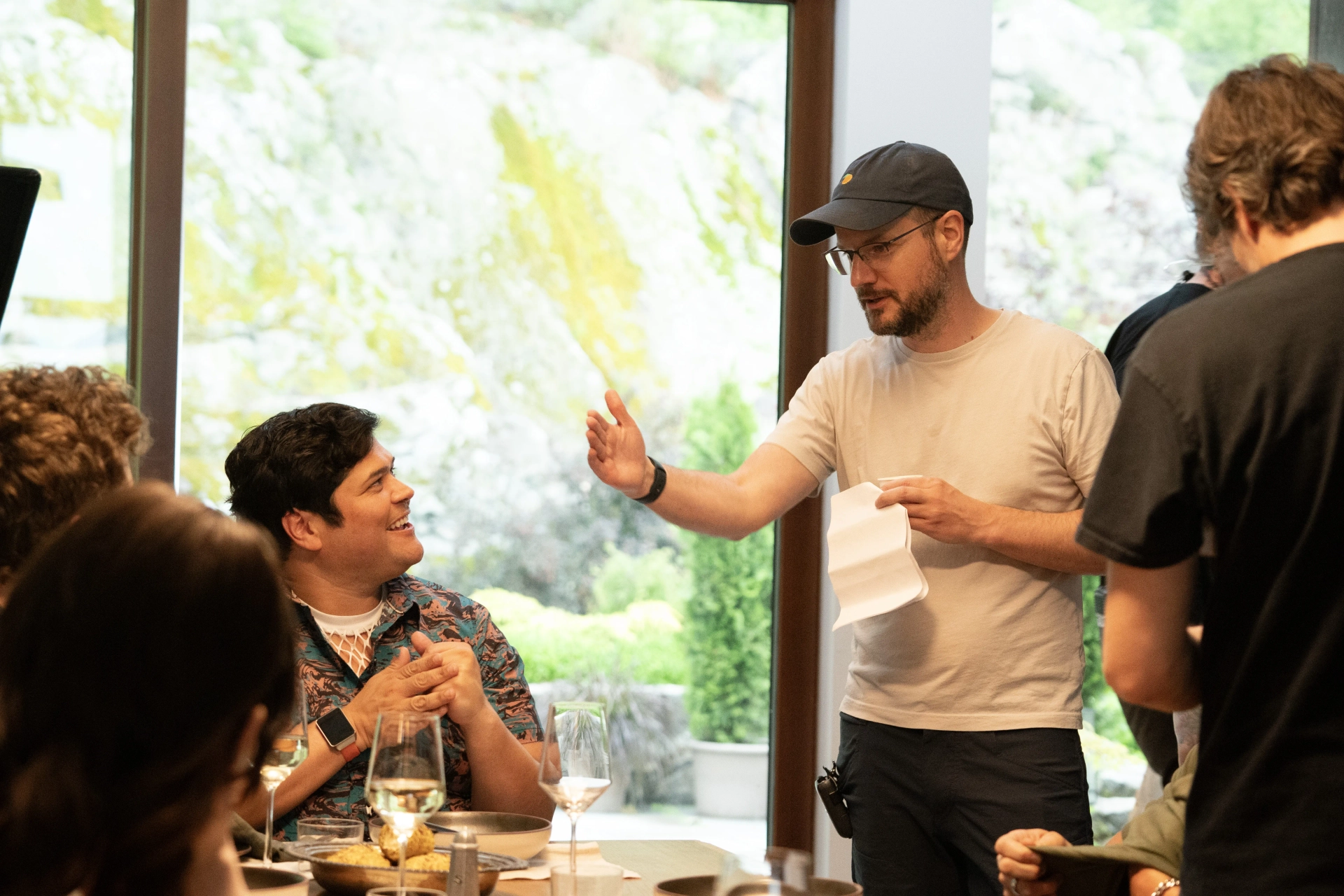 Drew Hancock and Harvey Guillén in Companion (2025)
