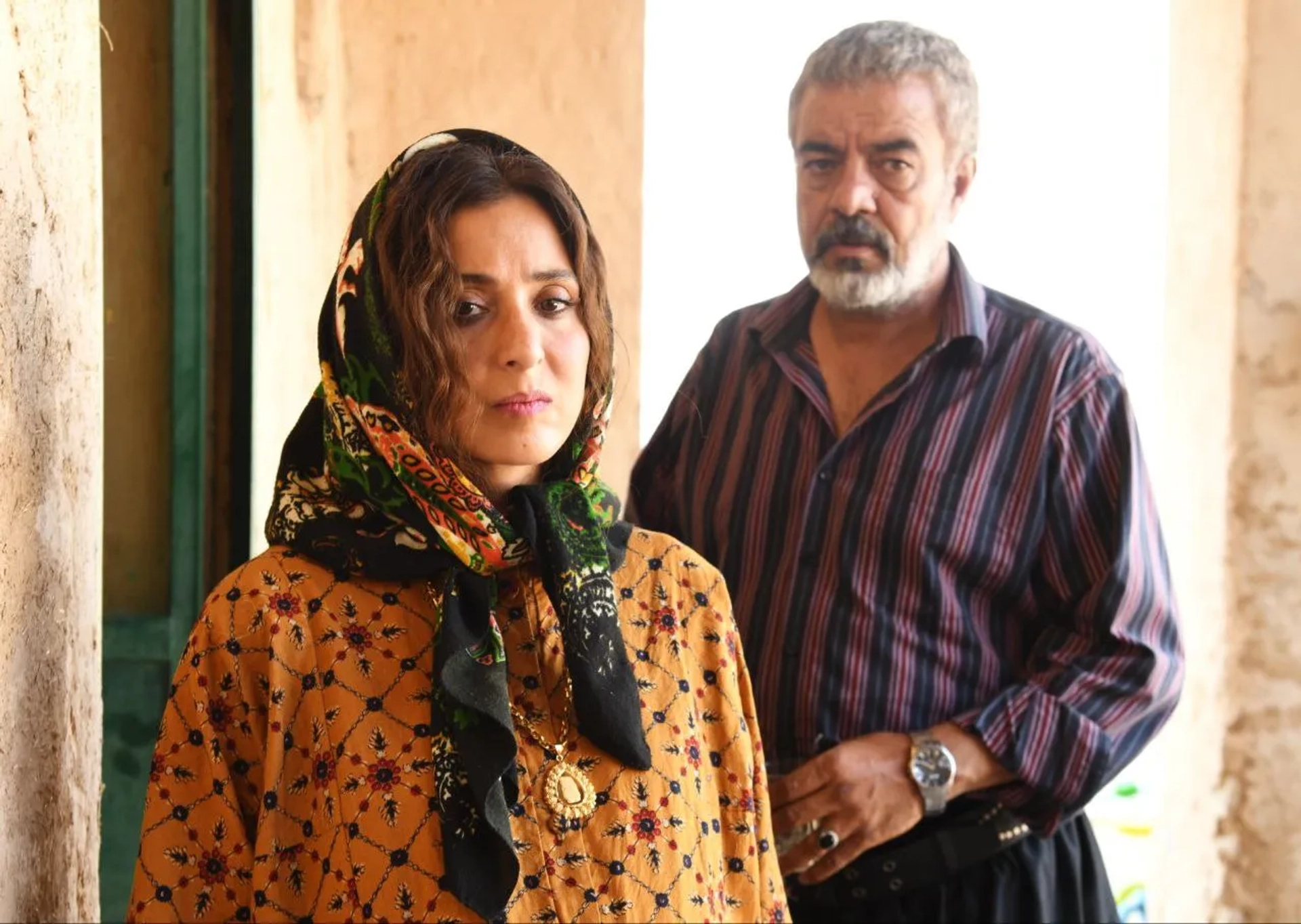 Anahita Afshar and Saeed Aghakhani in Khati (2025)