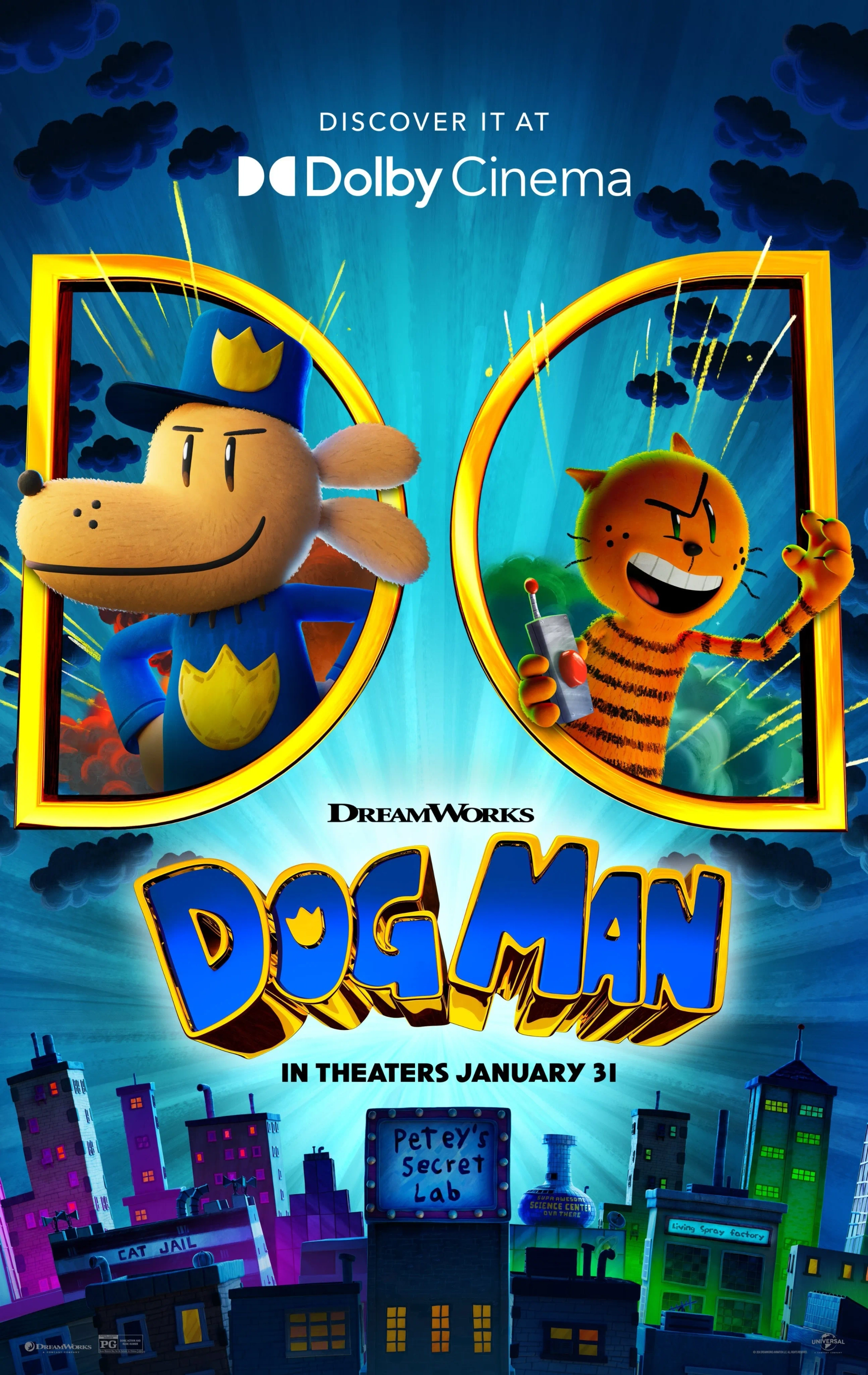 Pete Davidson and Peter Hastings in Dog Man (2025)