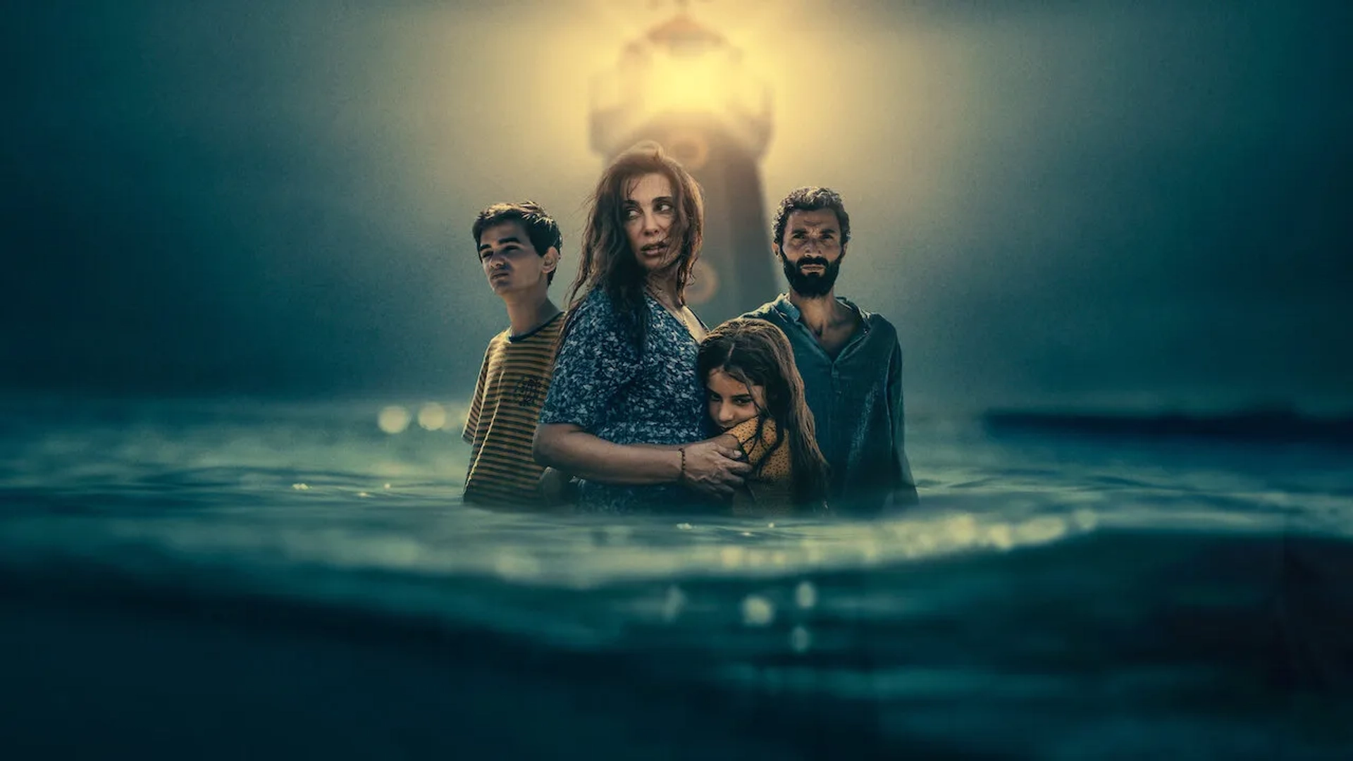 Riman Al Rafeea, Nadine Labaki, Ziad Bakri, and Zain Al Rafeea in The Sand Castle (2024)