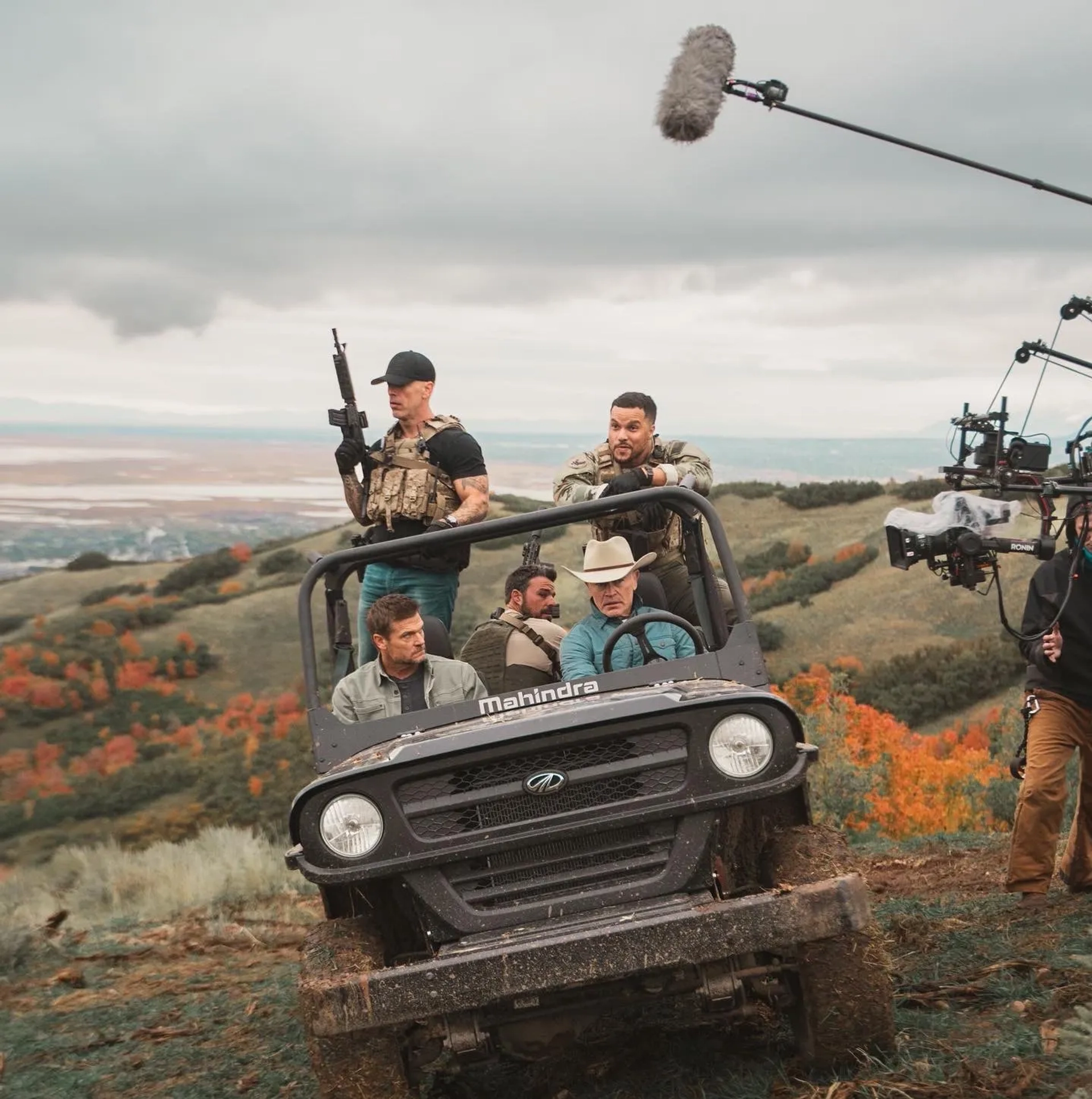 Bailey Chase, Neal McDonough, Emmanuel McCord, Jesse Hutch, and Kevin Lawson in Homestead (2024)