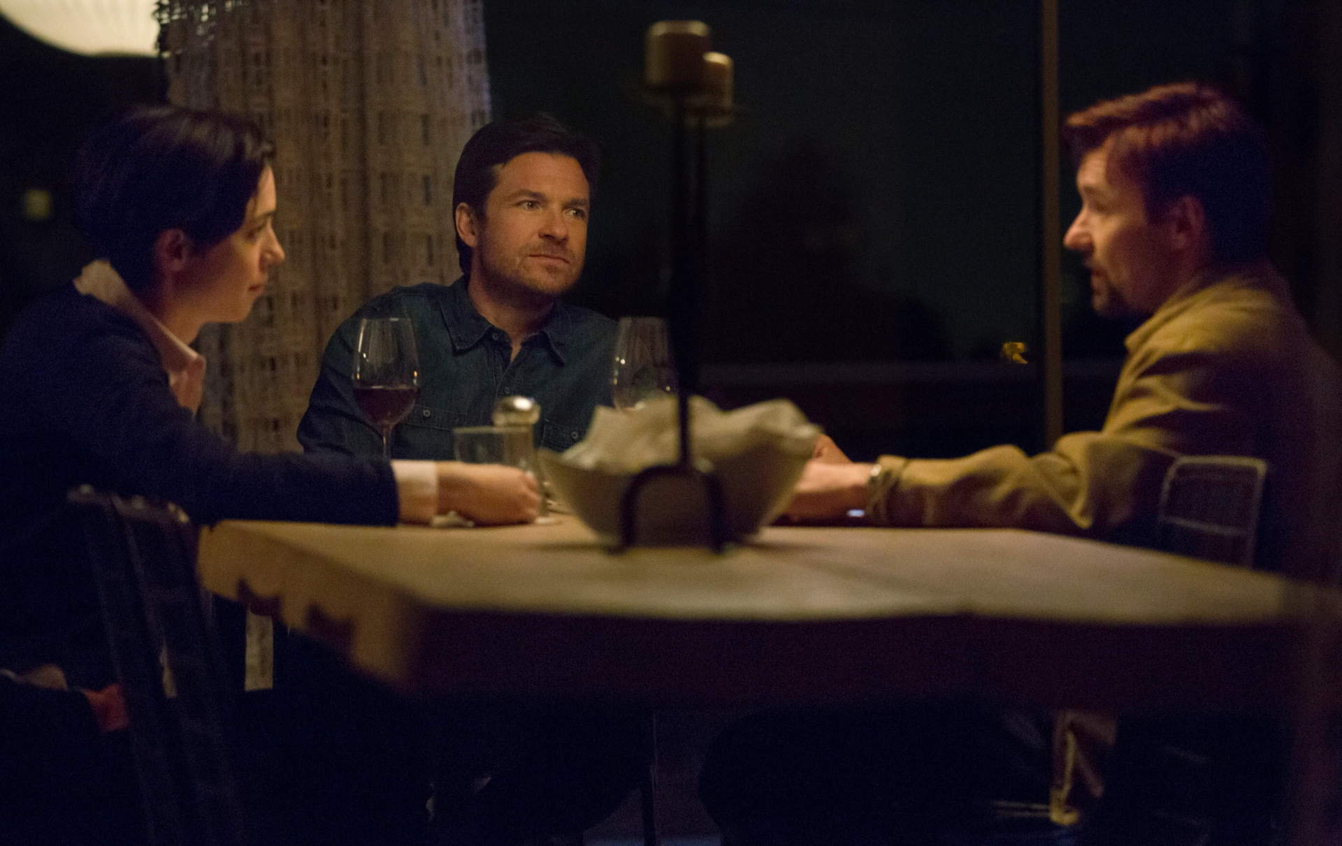 Jason Bateman, Joel Edgerton, and Rebecca Hall in The Gift (2015)