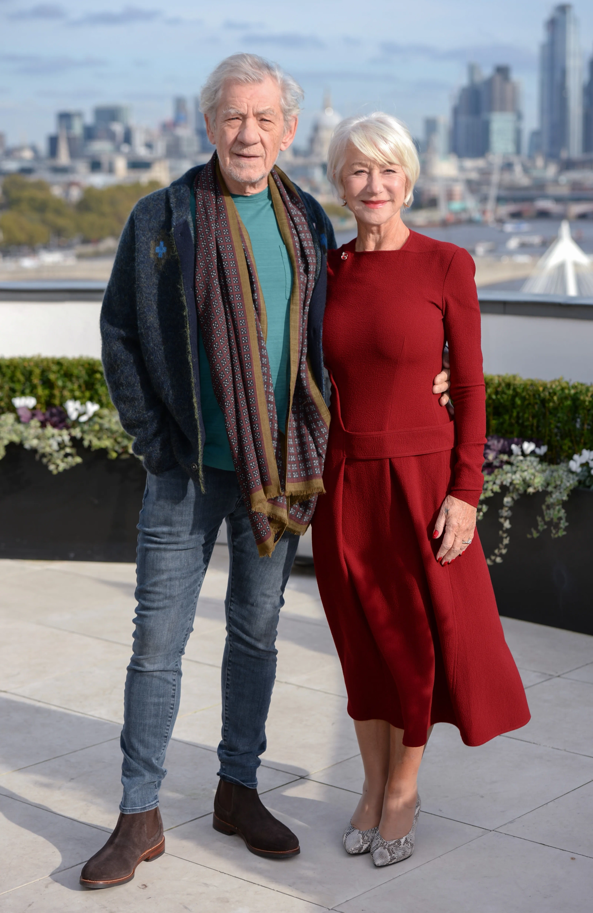 Helen Mirren and Ian McKellen at an event for The Good Liar (2019)