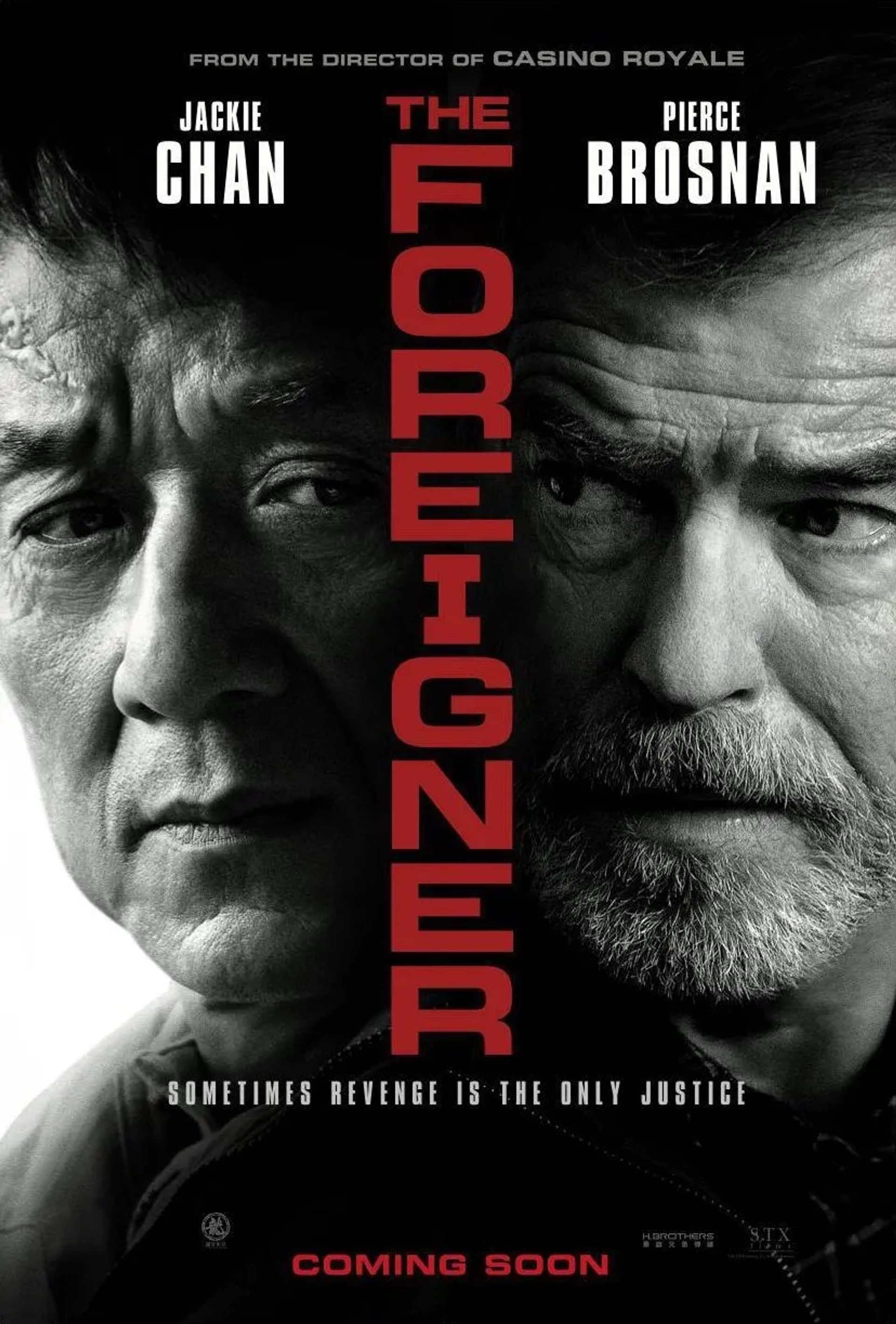 Pierce Brosnan and Jackie Chan in The Foreigner (2017)