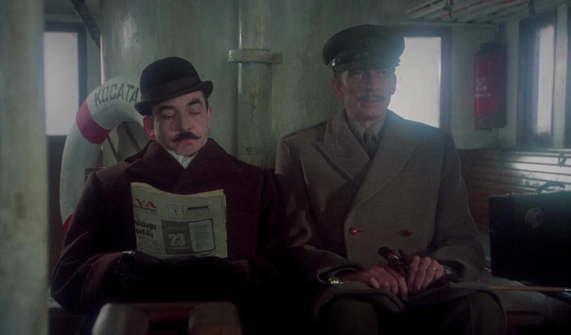 Albert Finney and Jeremy Lloyd in Murder on the Orient Express (1974)