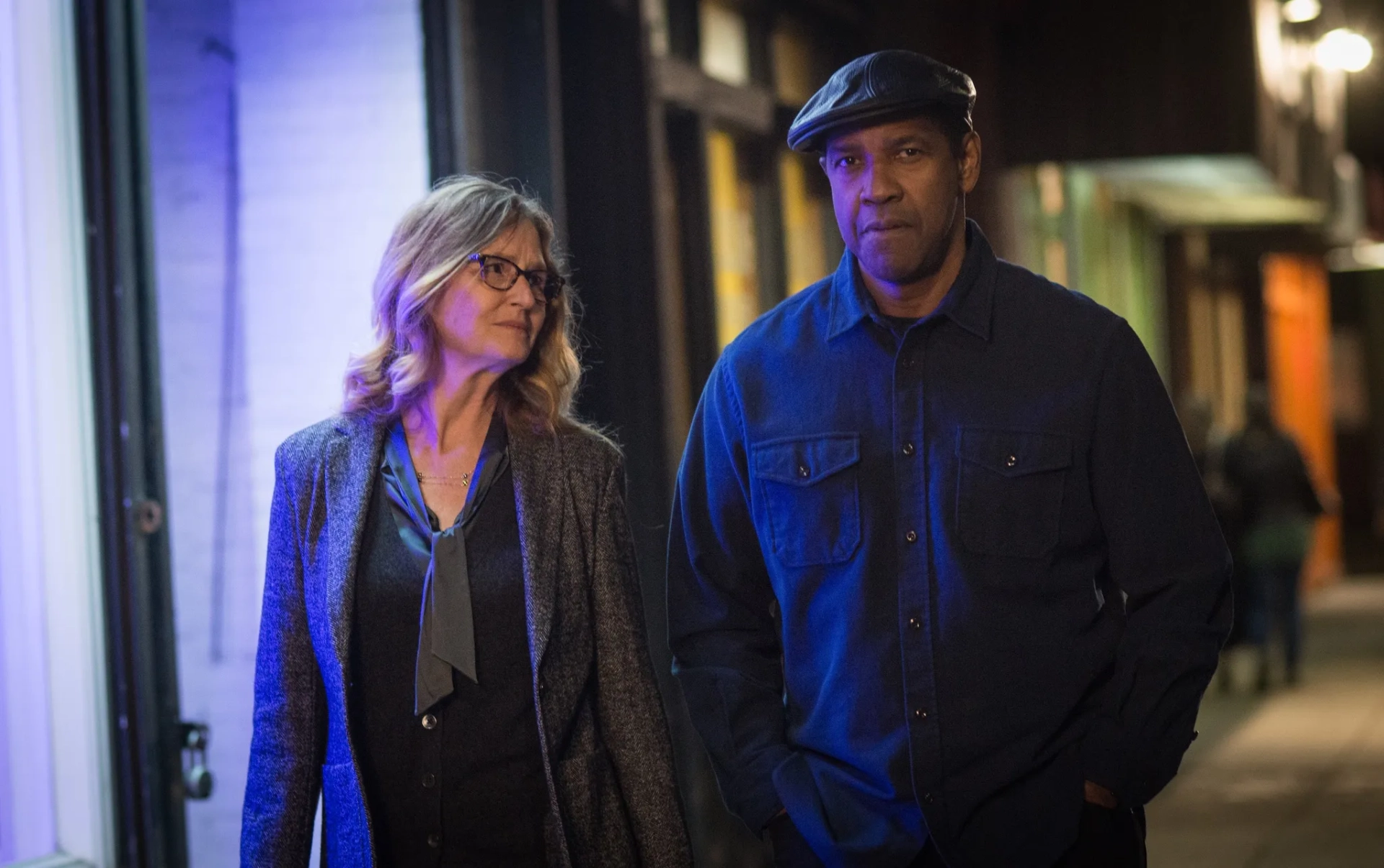 Denzel Washington and Melissa Leo in The Equalizer 2 (2018)