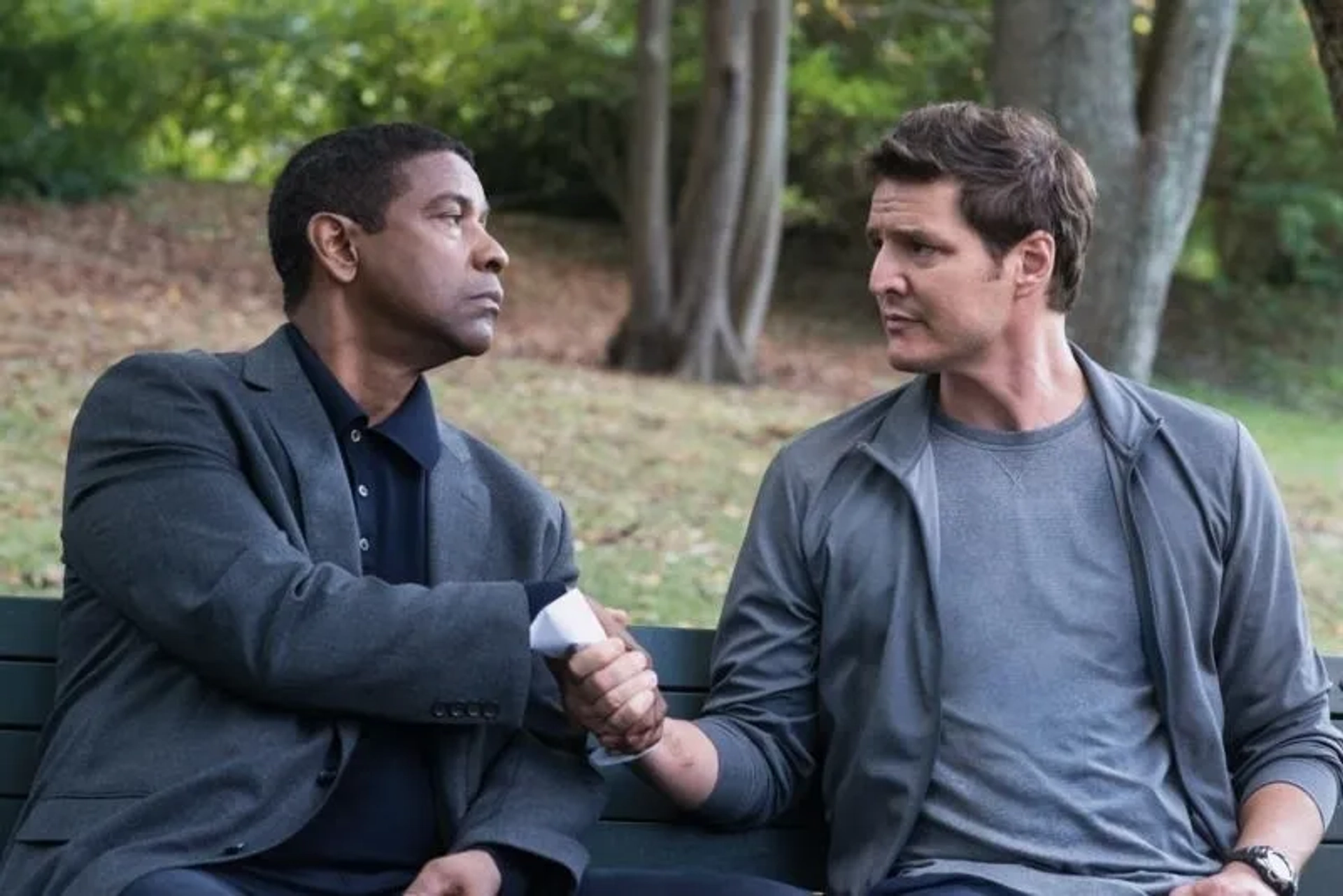Denzel Washington and Pedro Pascal in The Equalizer 2 (2018)