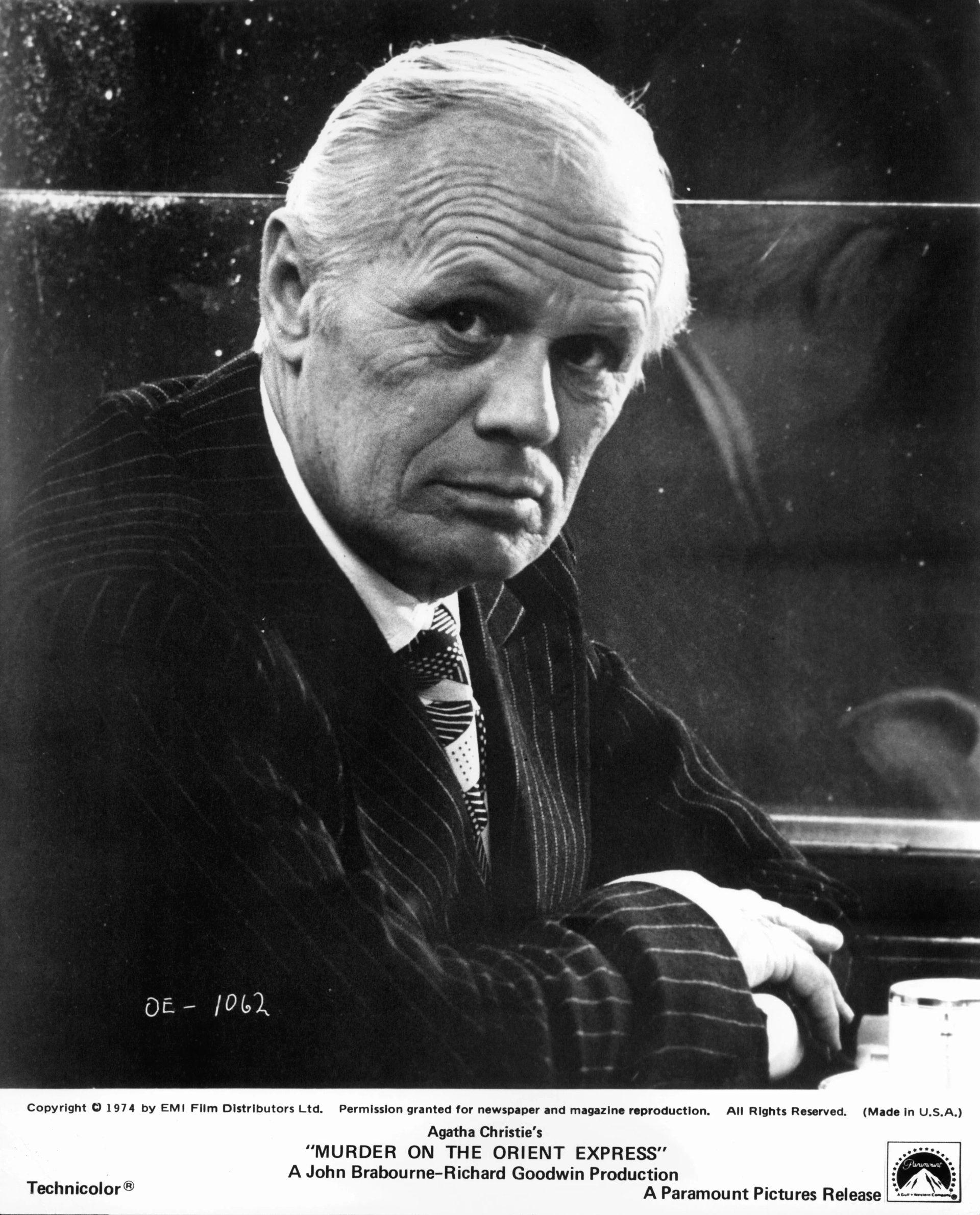 Richard Widmark in Murder on the Orient Express (1974)