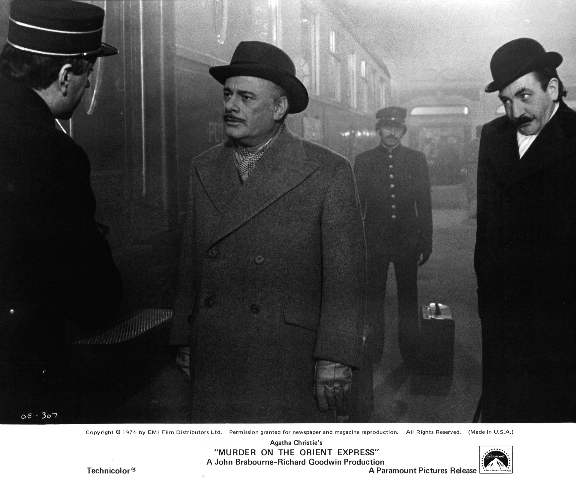Martin Balsam, Albert Finney, and Jean-Pierre Cassel in Murder on the Orient Express (1974)