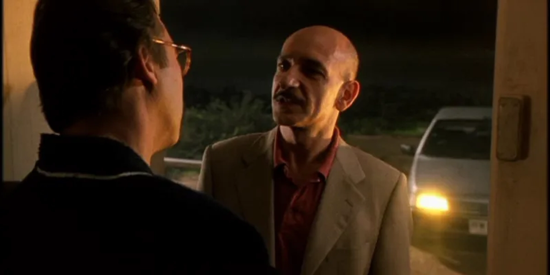 Ben Kingsley and Stuart Wilson in Death and the Maiden (1994)