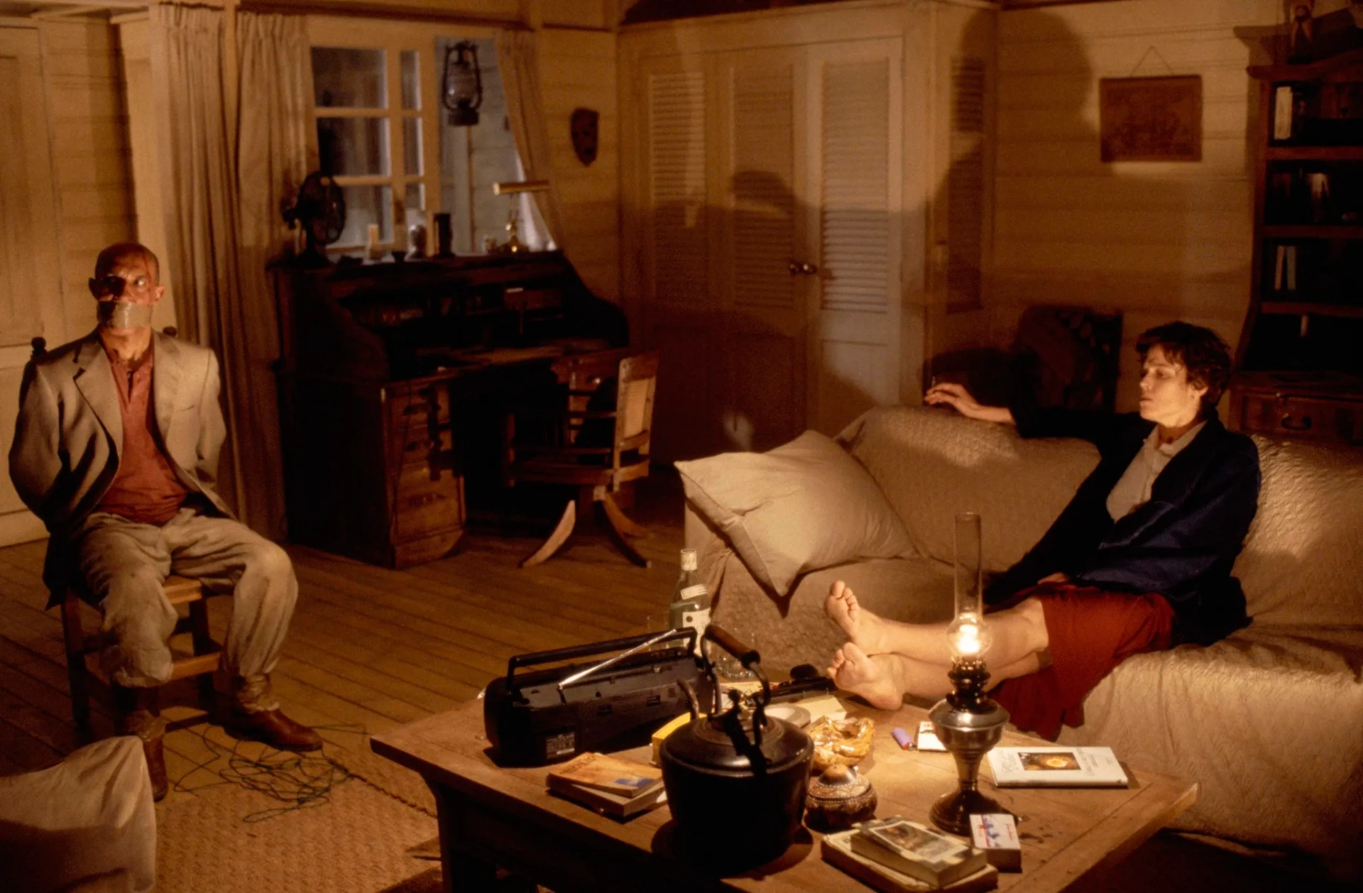 Sigourney Weaver and Ben Kingsley in Death and the Maiden (1994)