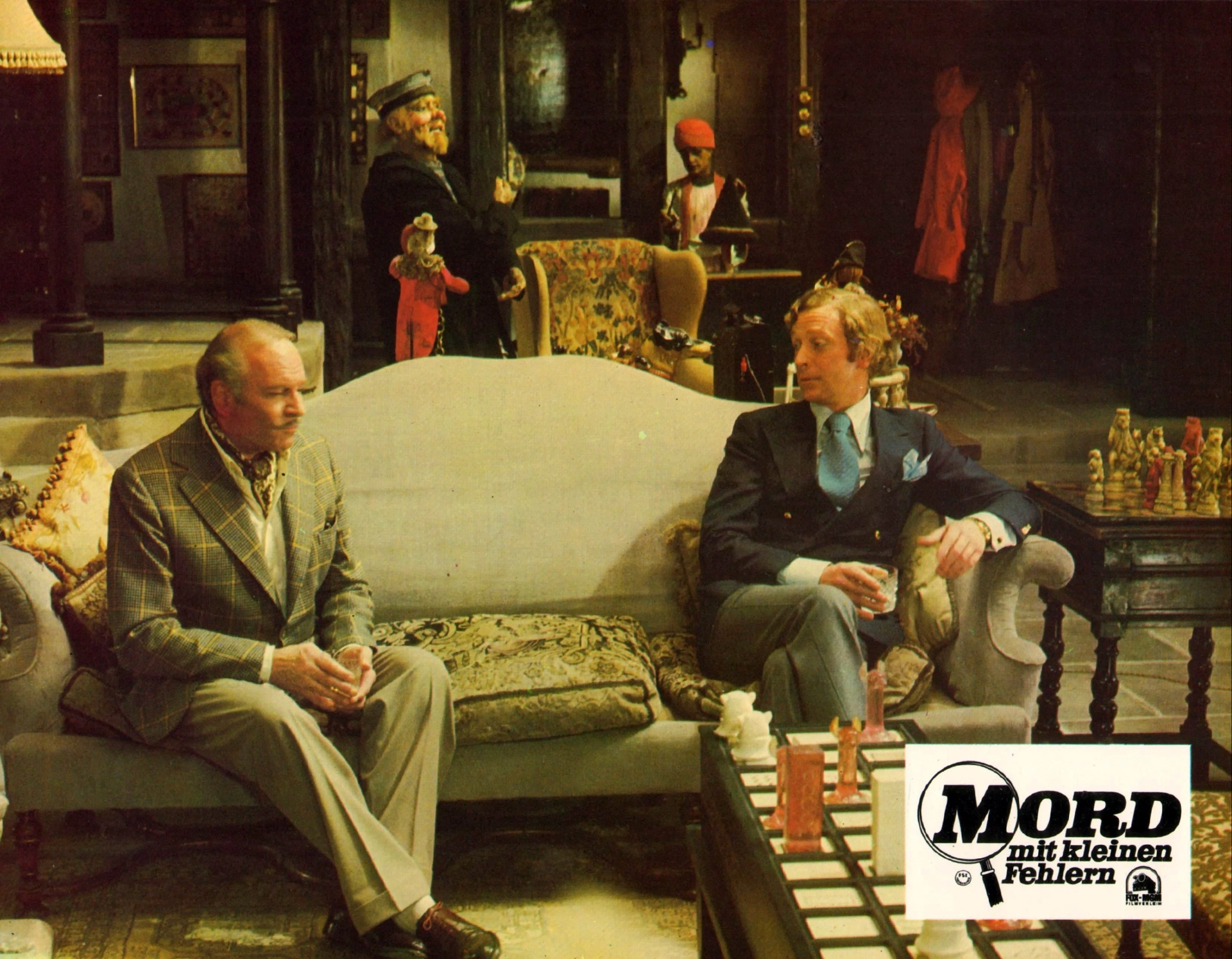 Laurence Olivier and Michael Caine in Sleuth (1972)