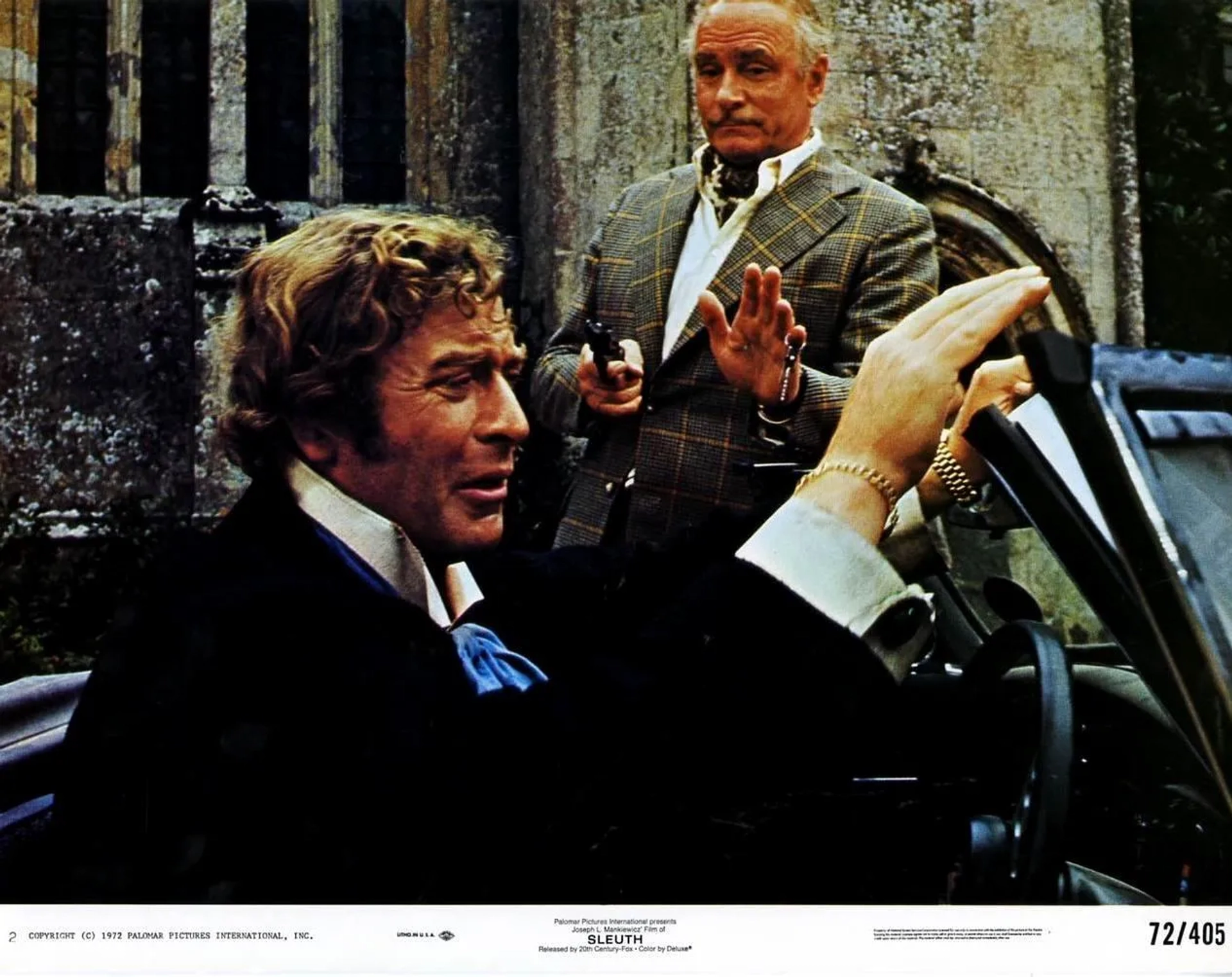 Laurence Olivier and Michael Caine in Sleuth (1972)
