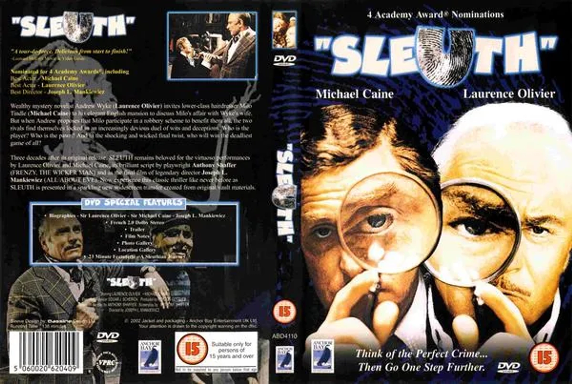 Laurence Olivier and Michael Caine in Sleuth (1972)