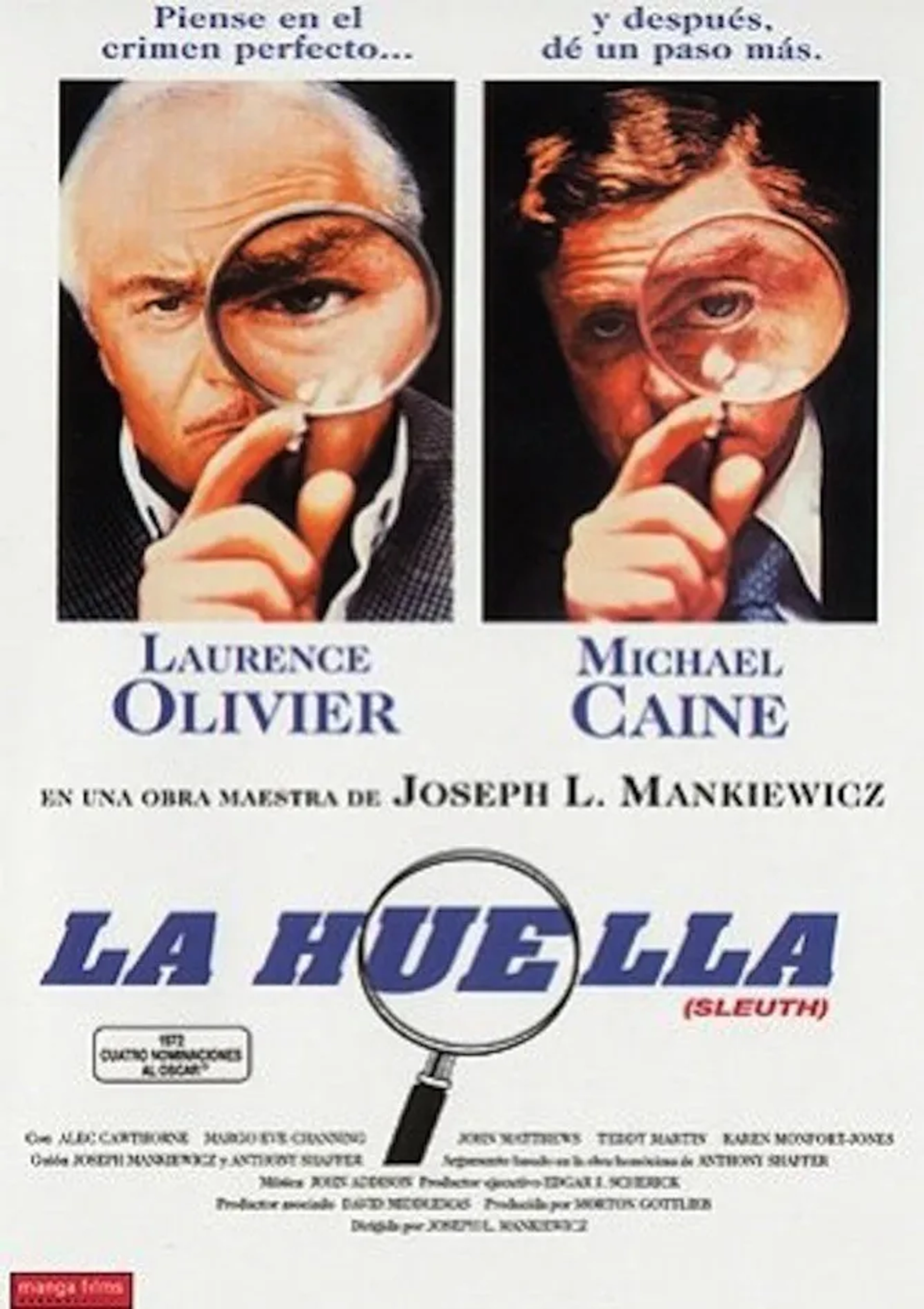 Laurence Olivier and Michael Caine in Sleuth (1972)