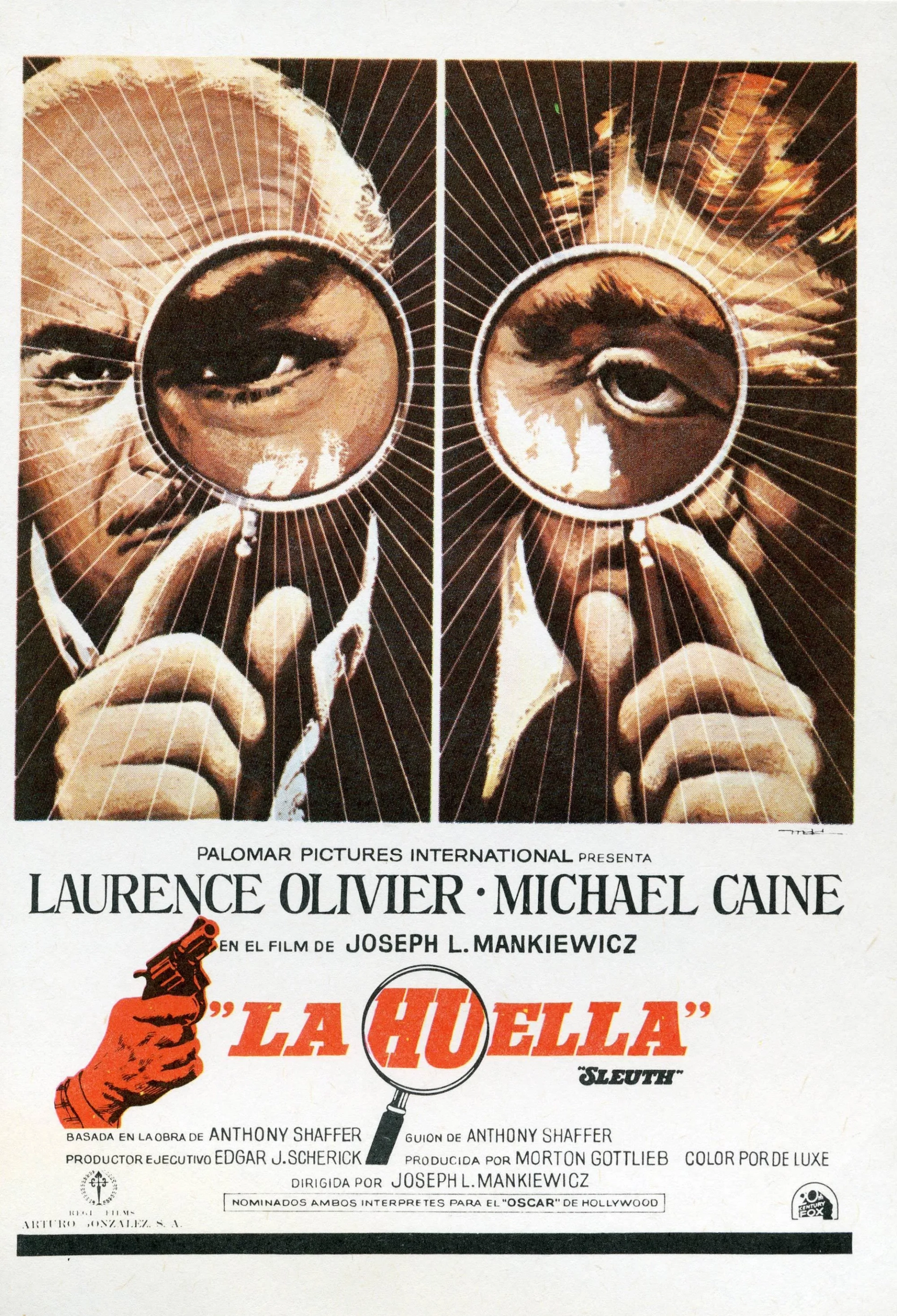 Laurence Olivier and Michael Caine in Sleuth (1972)