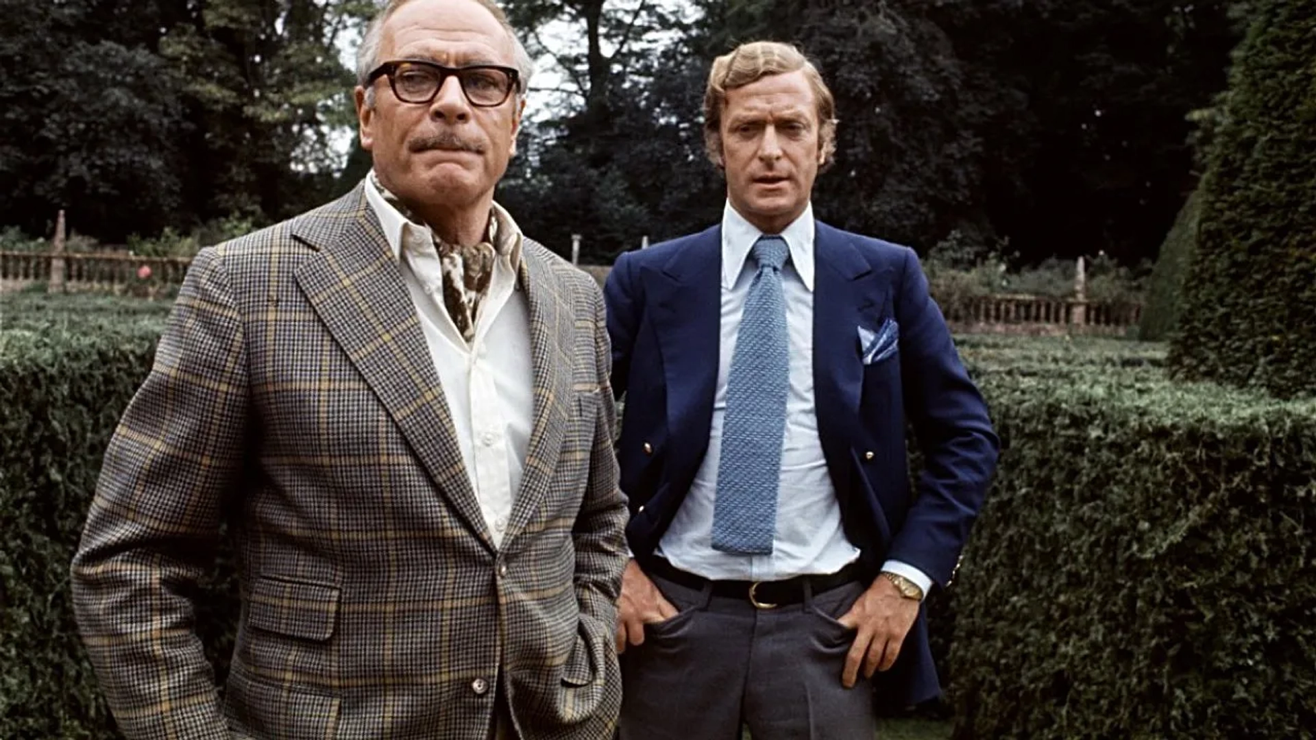 Laurence Olivier and Michael Caine in Sleuth (1972)
