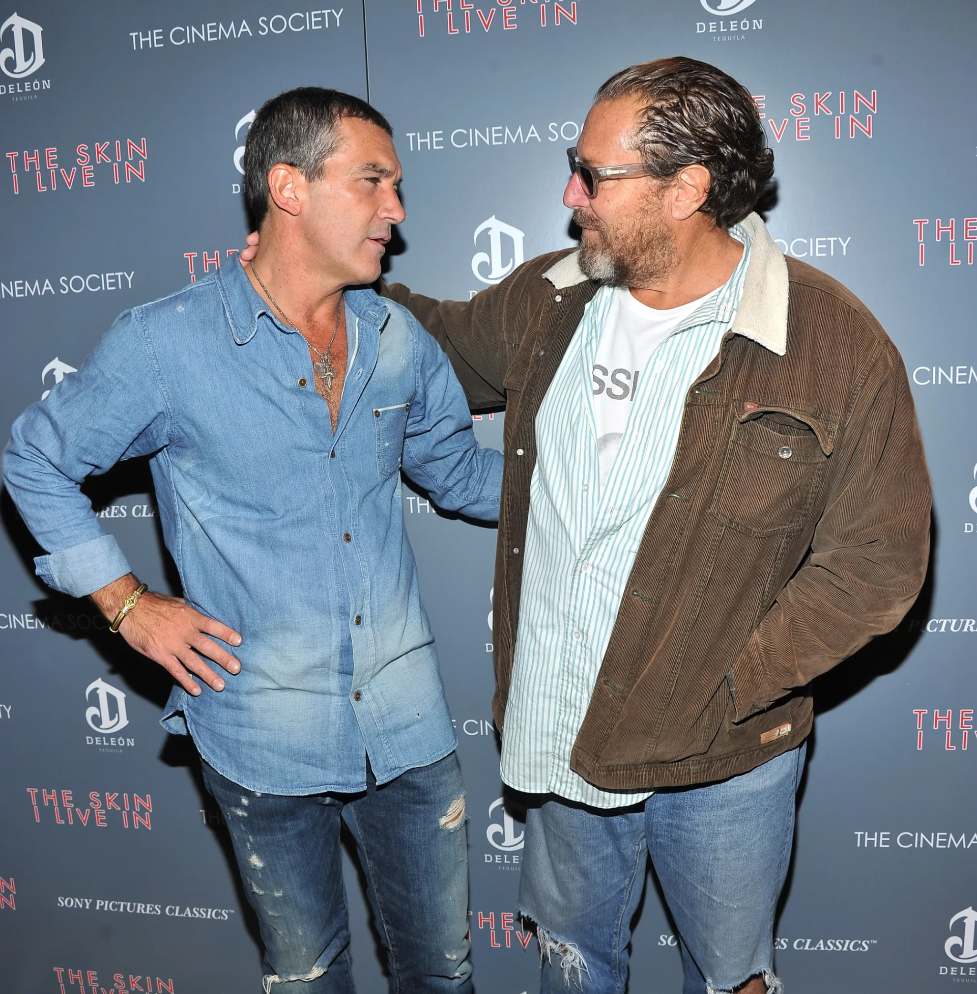Antonio Banderas and Julian Schnabel at an event for The Skin I Live In (2011)