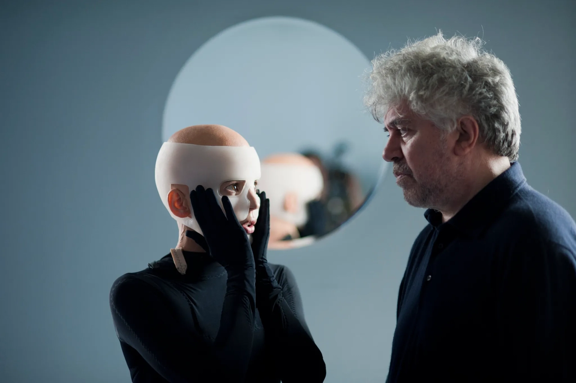 Pedro Almodóvar and Elena Anaya in The Skin I Live In (2011)