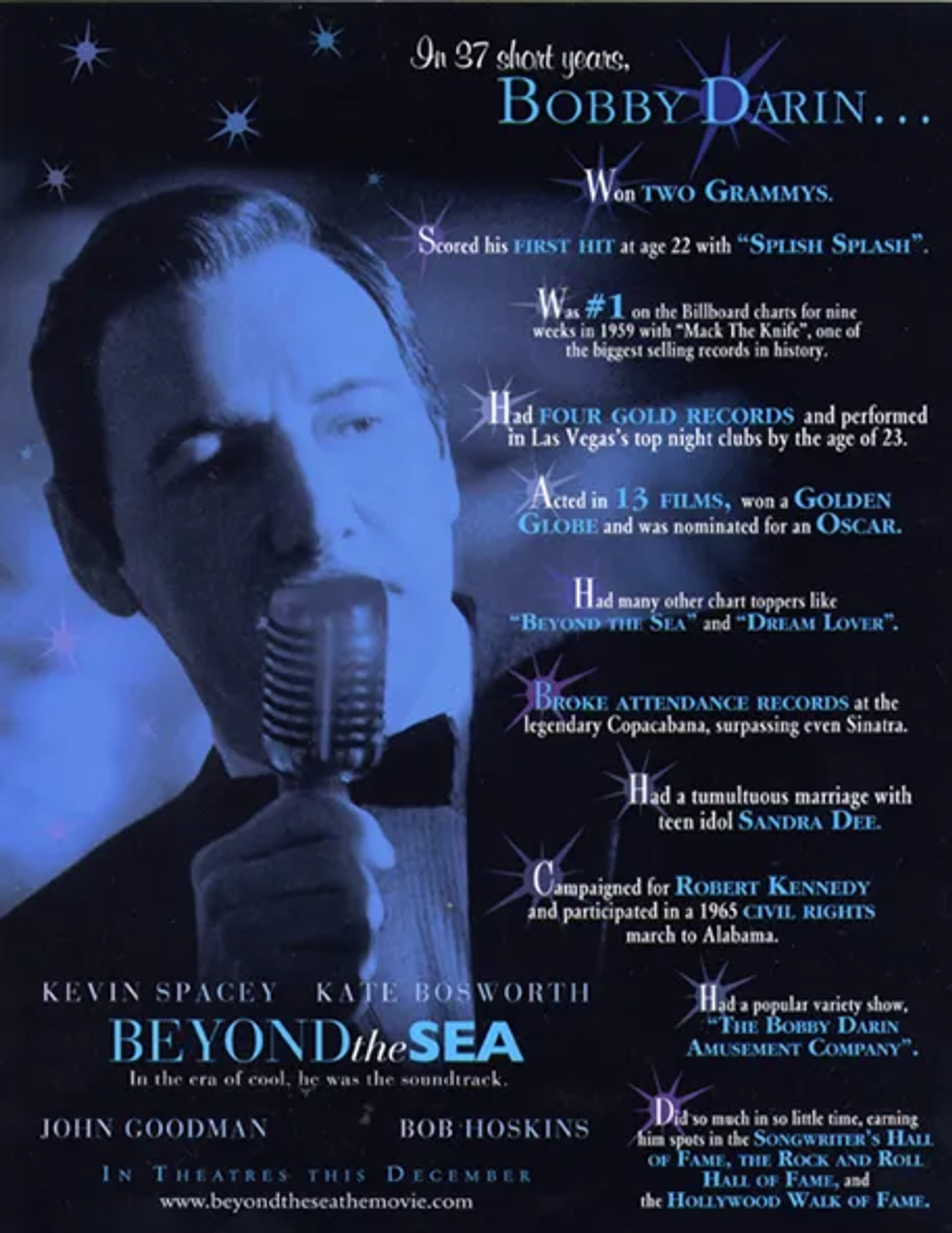 Kevin Spacey in Beyond the Sea (2004)