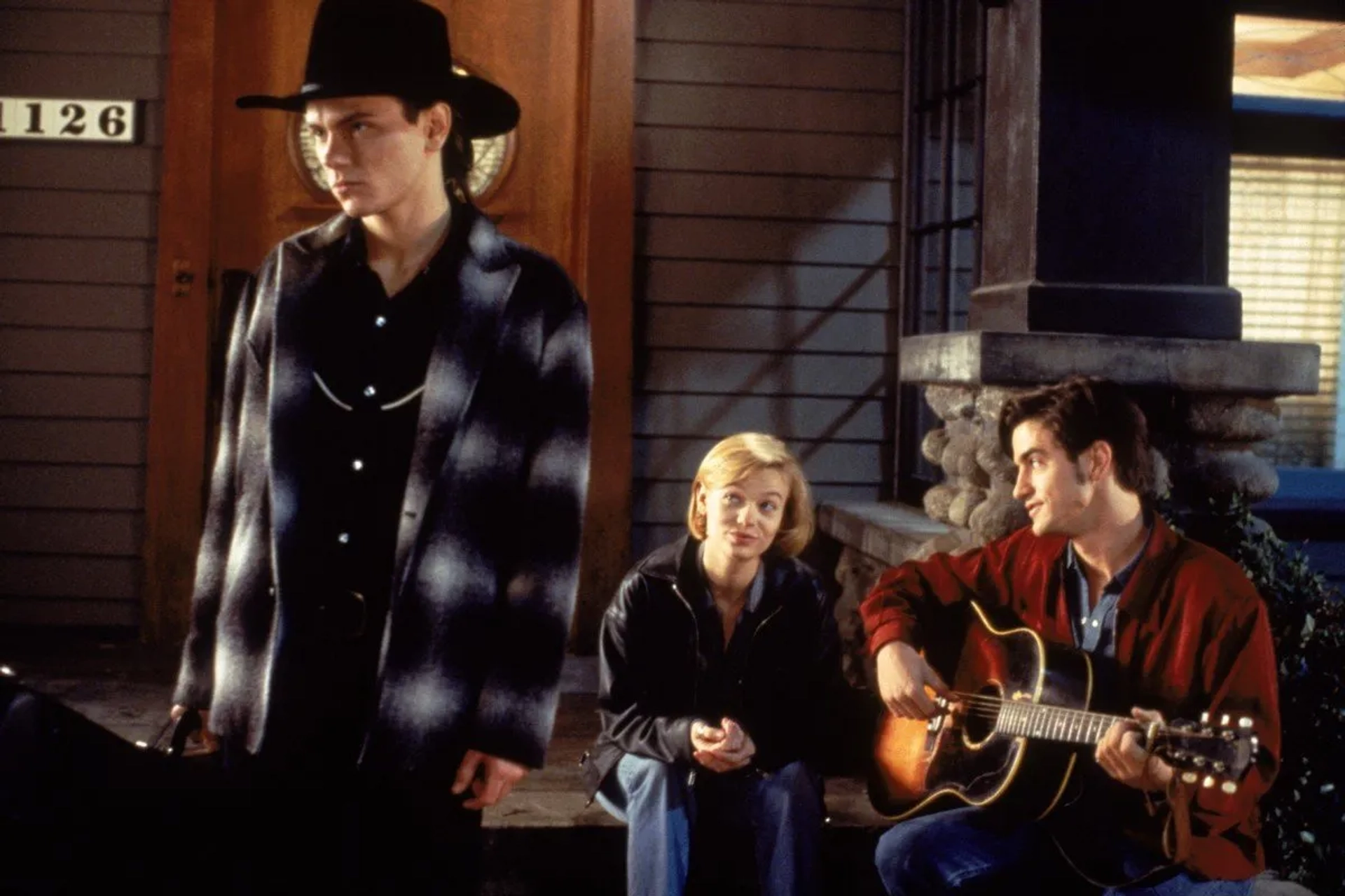 River Phoenix, Samantha Mathis, and Dermot Mulroney in The Thing Called Love (1993)