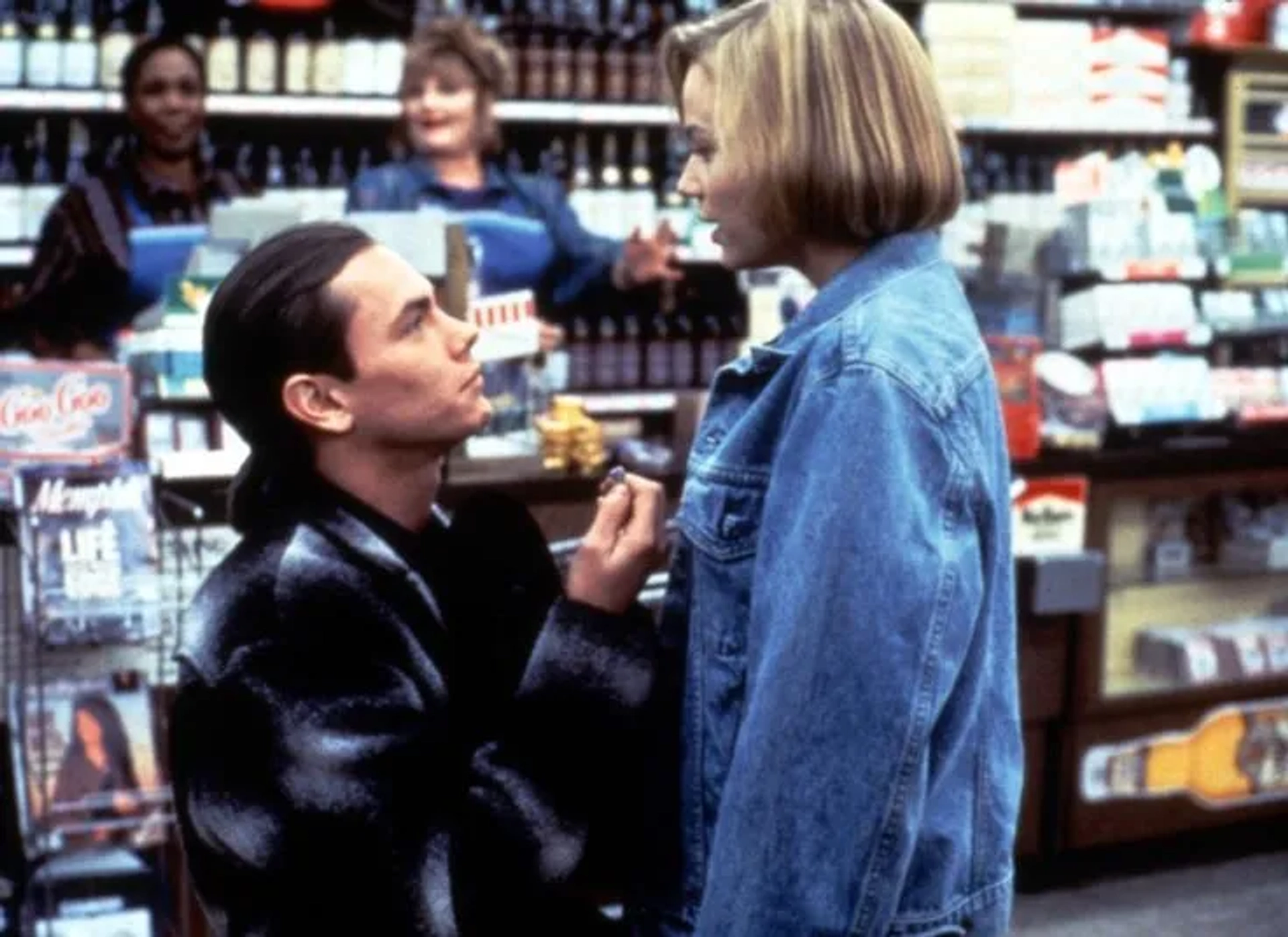 River Phoenix, Samantha Mathis, Starletta DuPois, and Micole Mercurio in The Thing Called Love (1993)