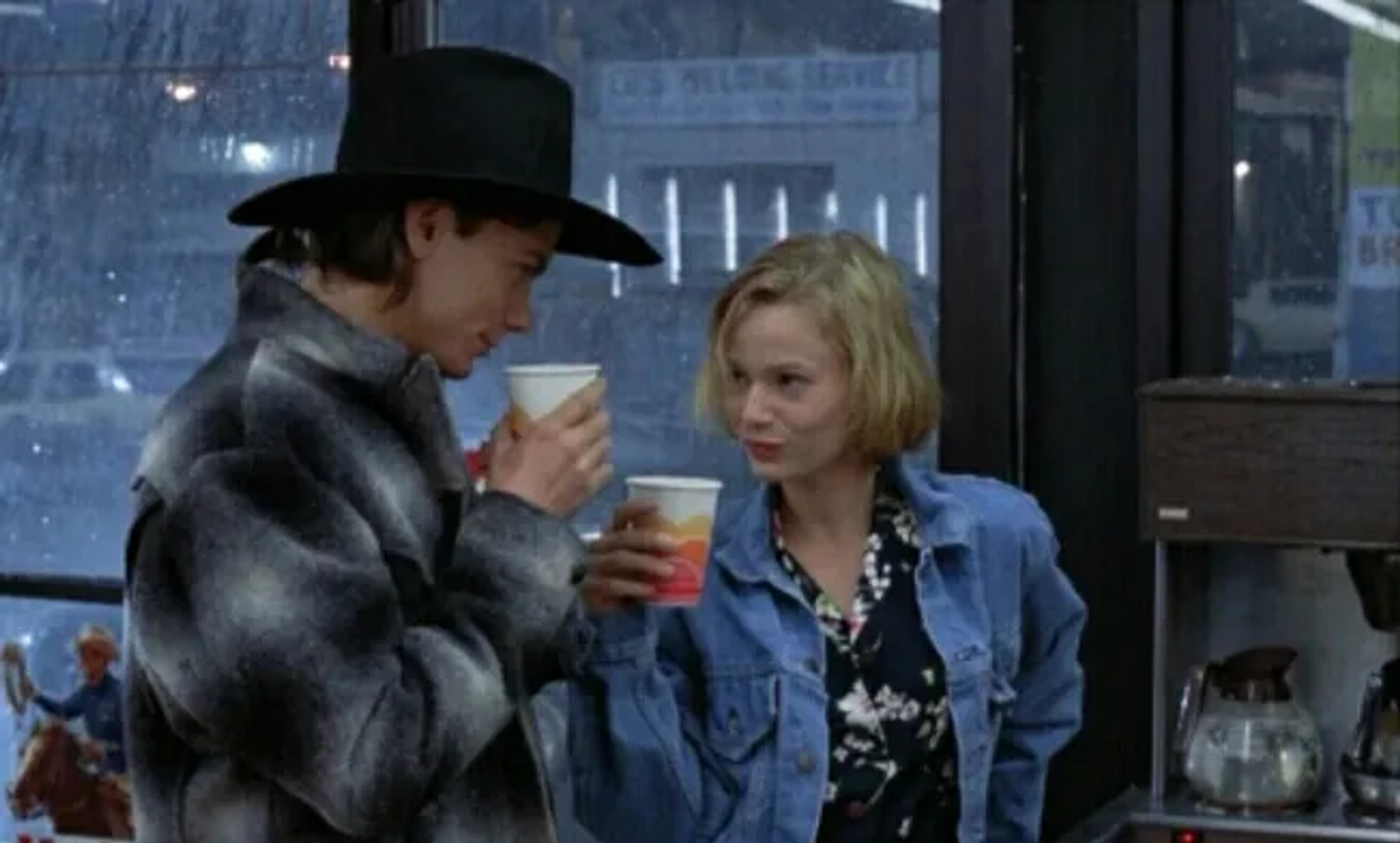 River Phoenix and Samantha Mathis in The Thing Called Love (1993)