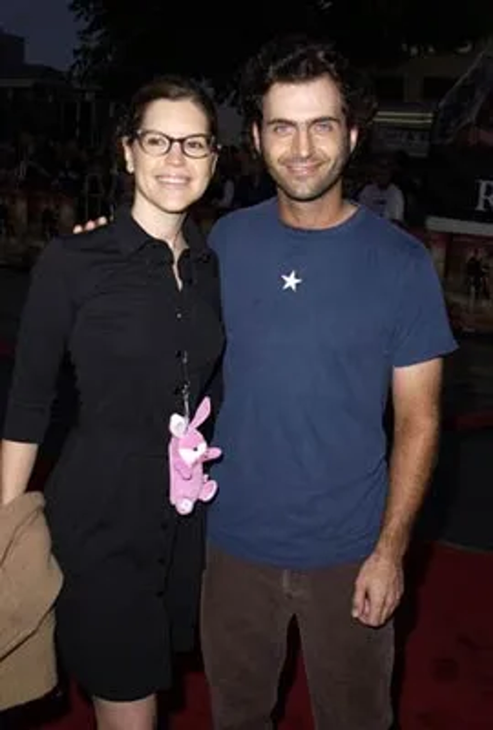 Lisa Loeb and Dweezil Zappa at an event for Rock Star (2001)