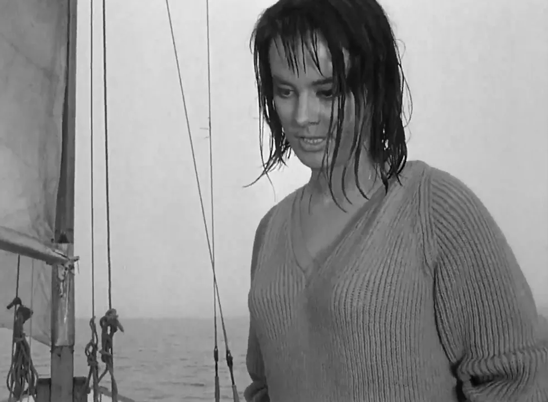 Jolanta Umecka in Knife in the Water (1962)