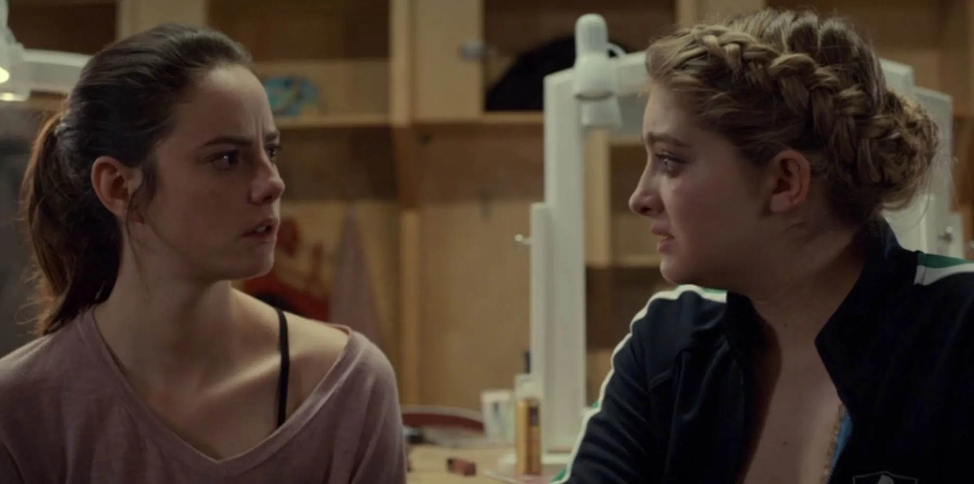 Kaya Scodelario and Willow Shields in Spinning Out (2020)