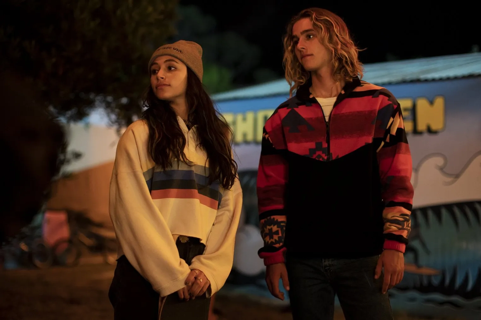 Kai Lewins and Sky Katz in Surviving Summer (2022)