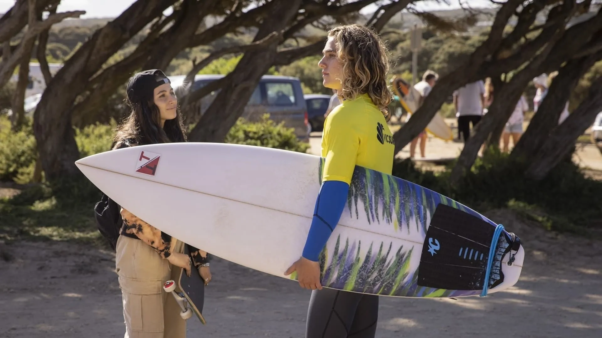 Kai Lewins and Sky Katz in Surviving Summer (2022)