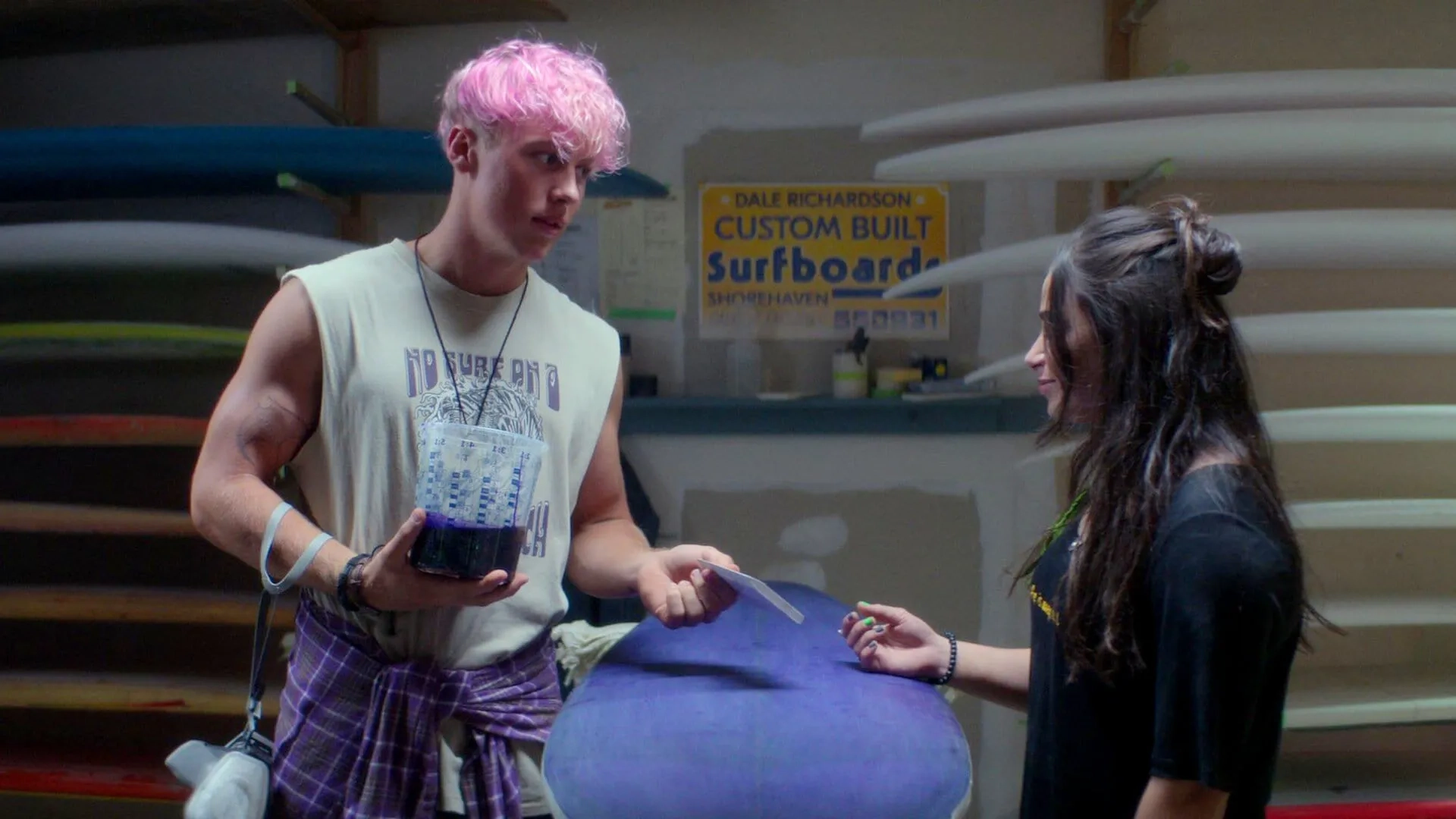 Josh Macqueen and Sky Katz in Surviving Summer (2022)