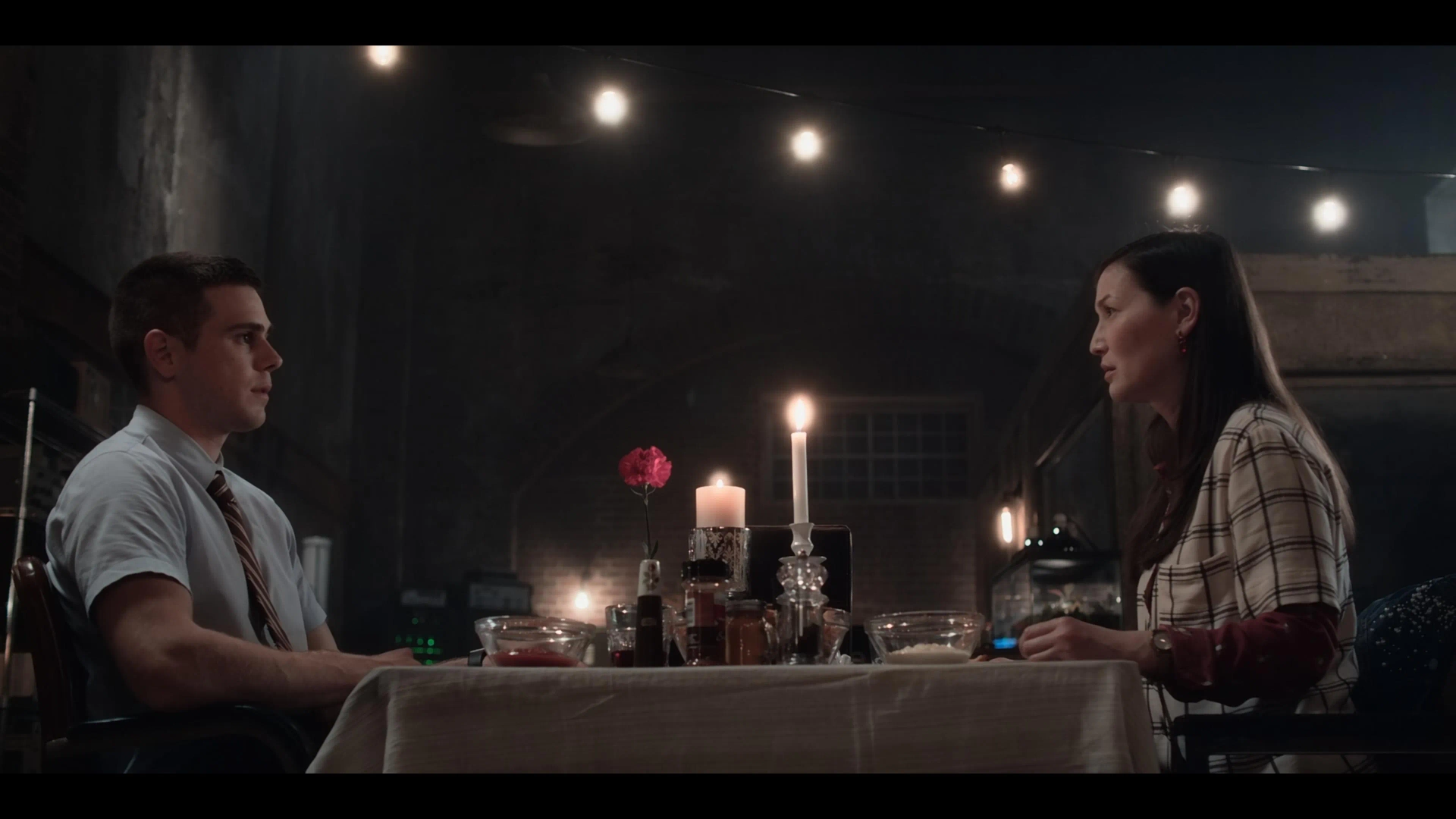 Jennifer Spence and Jared Abrahamson in Travelers (2016)