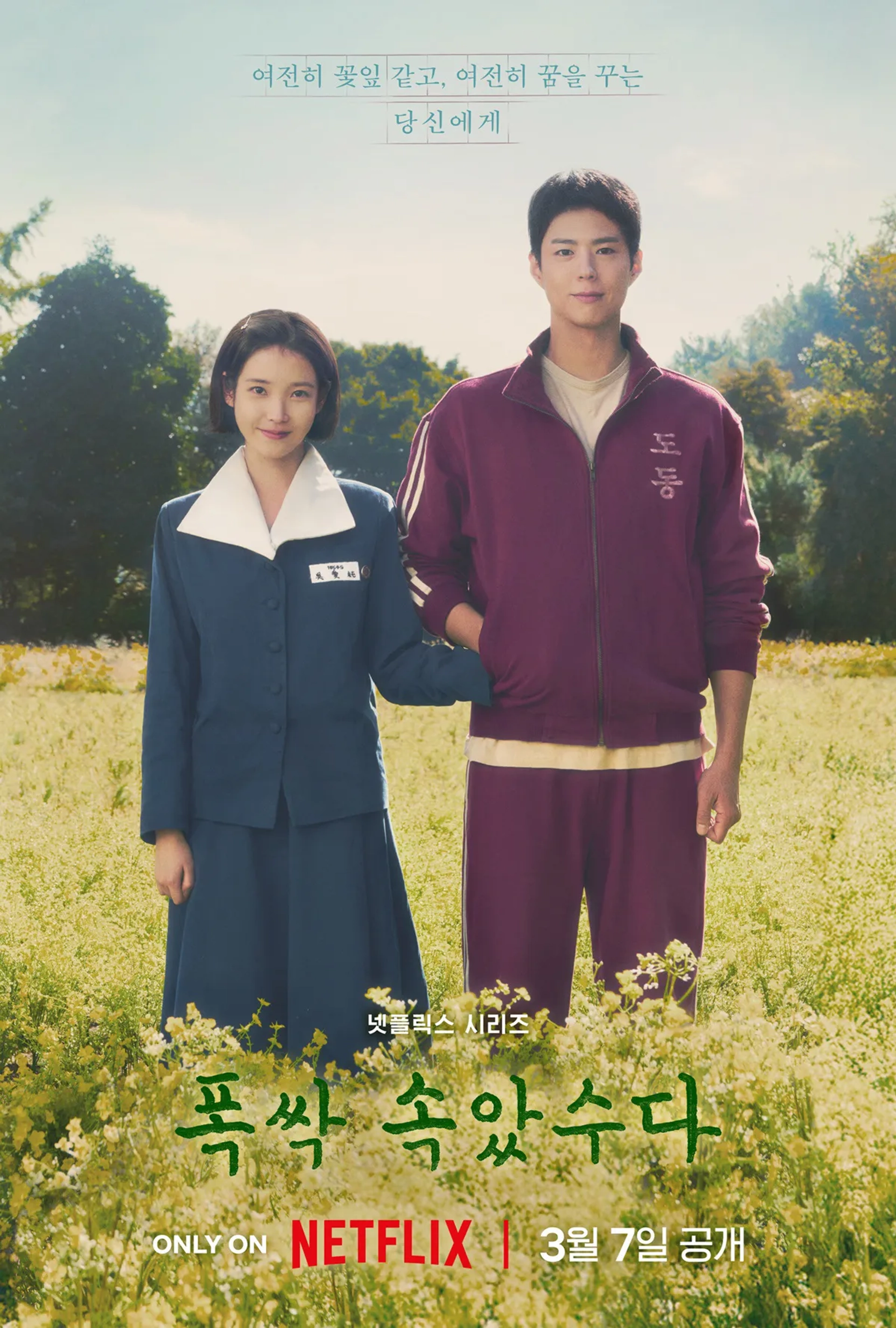 IU and Park Bo-gum in When Life Gives You Tangerines (2025)