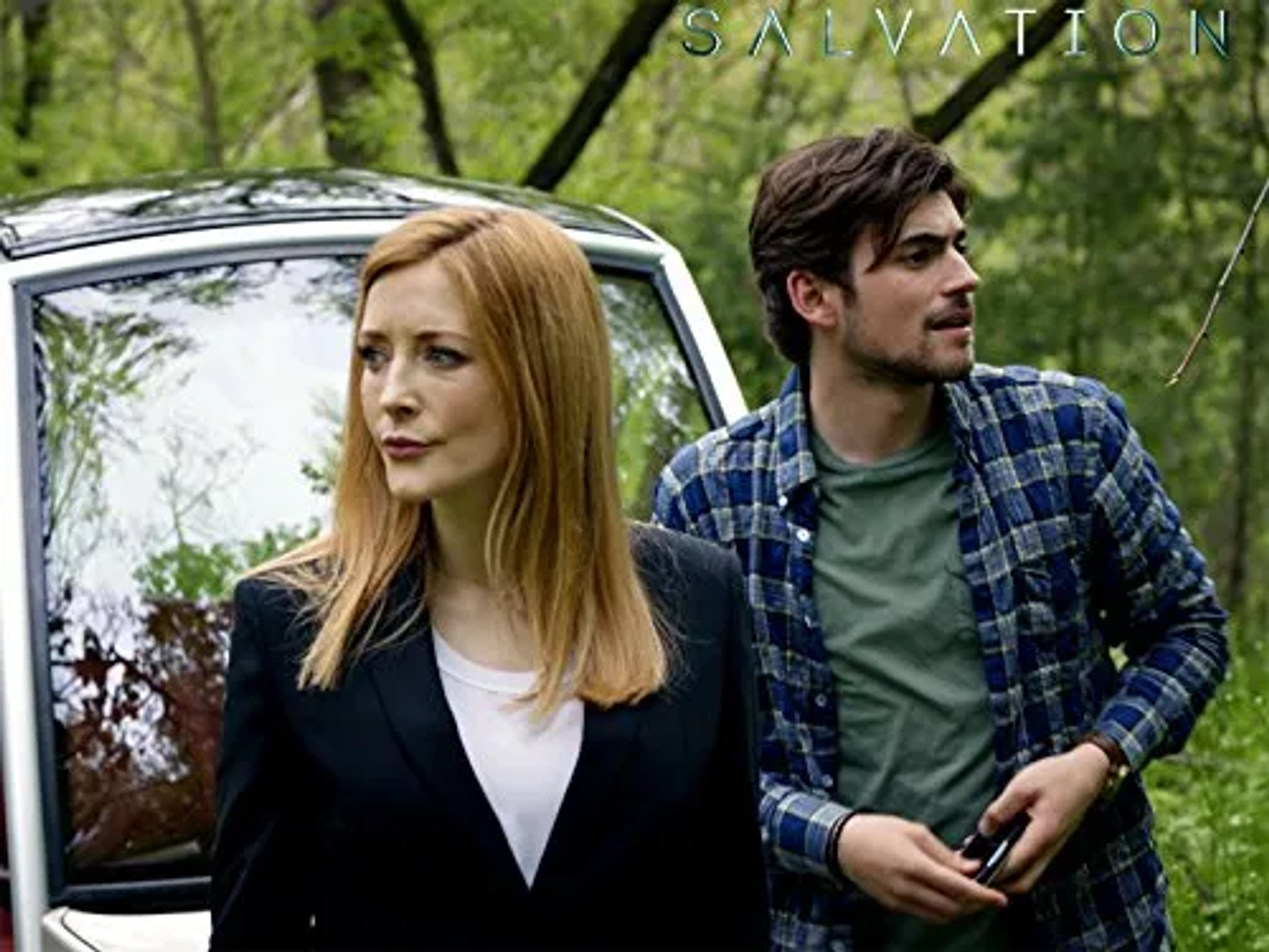 Jennifer Finnigan and Charlie Rowe in Salvation (2017)