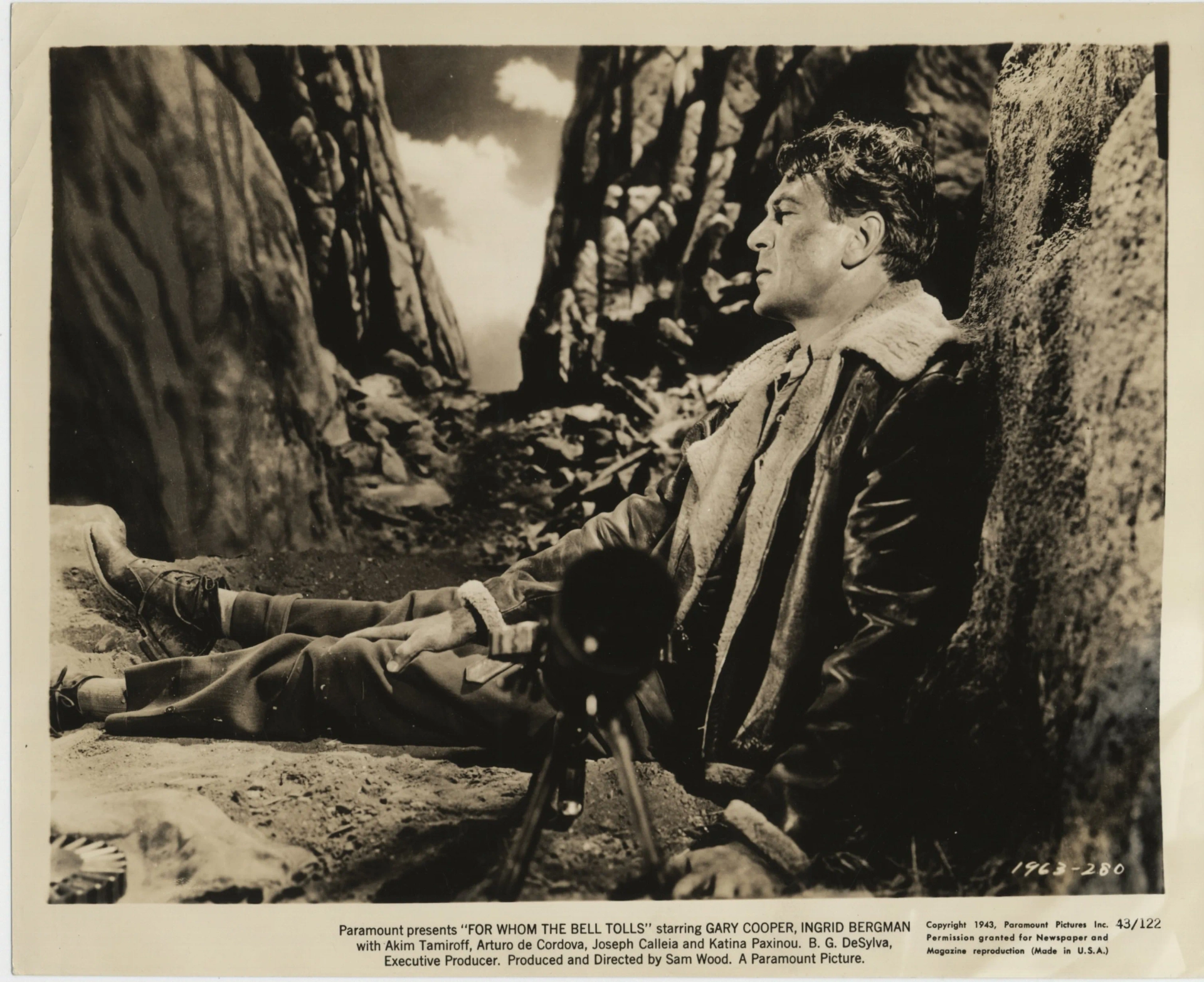 Gary Cooper in For Whom the Bell Tolls (1943)