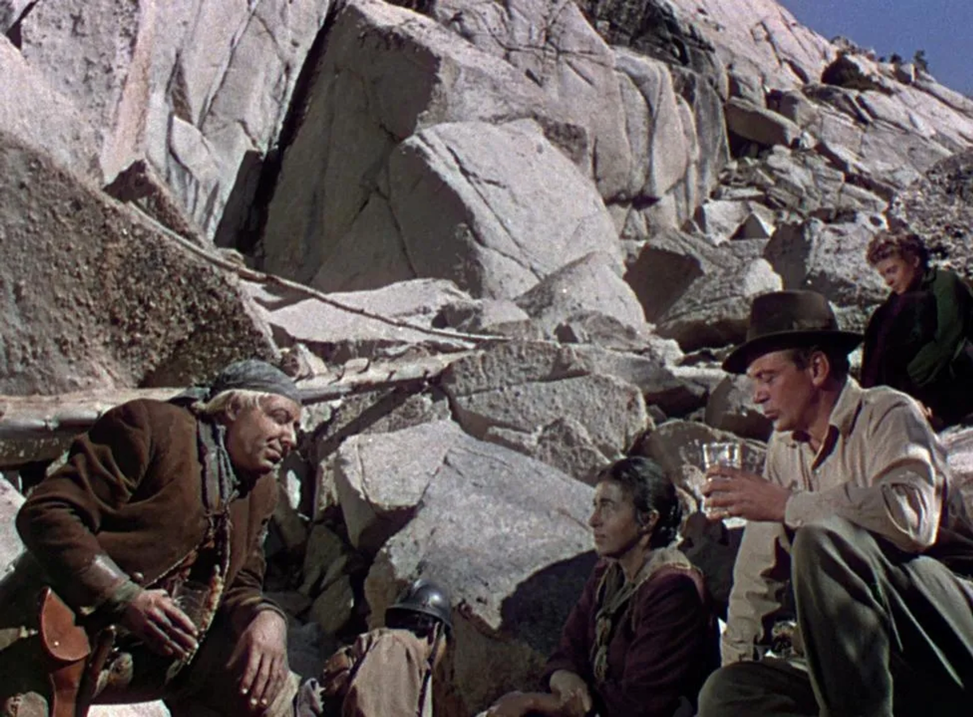 Ingrid Bergman, Gary Cooper, Joseph Calleia, Katina Paxinou, and Lilo Yarson in For Whom the Bell Tolls (1943)