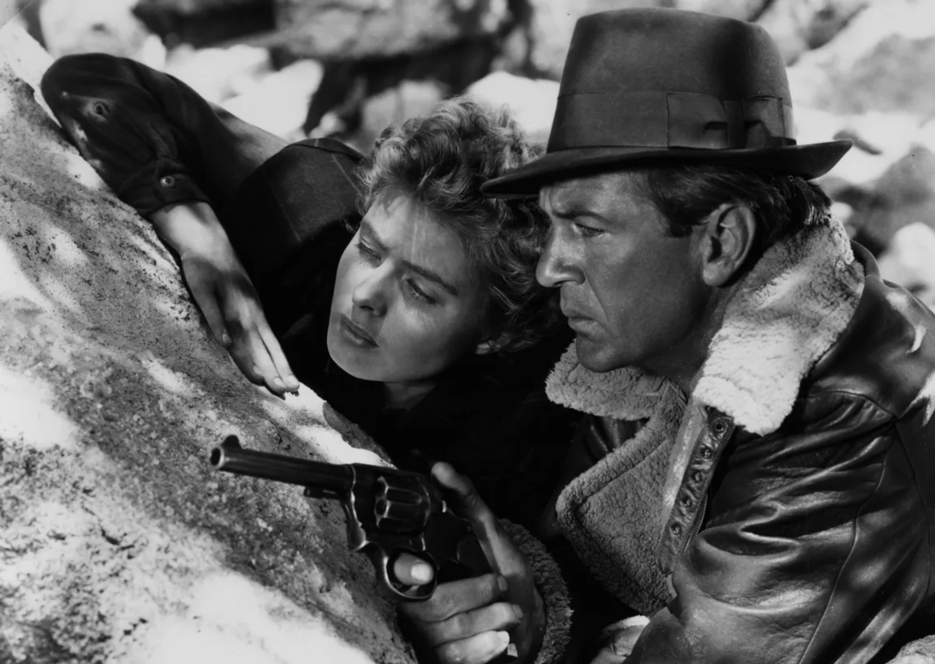 Ingrid Bergman and Gary Cooper in For Whom the Bell Tolls (1943)