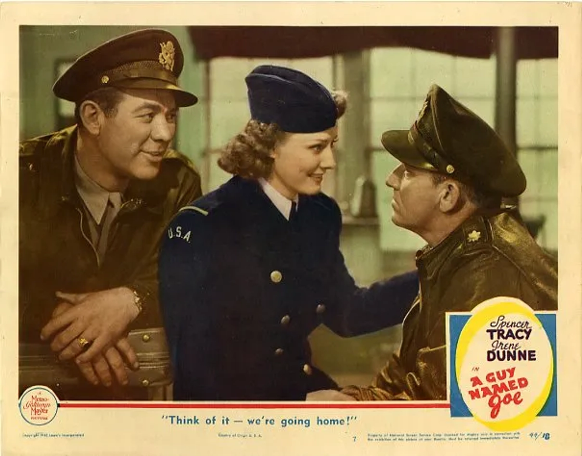 Spencer Tracy, Ward Bond, and Irene Dunne in A Guy Named Joe (1943)