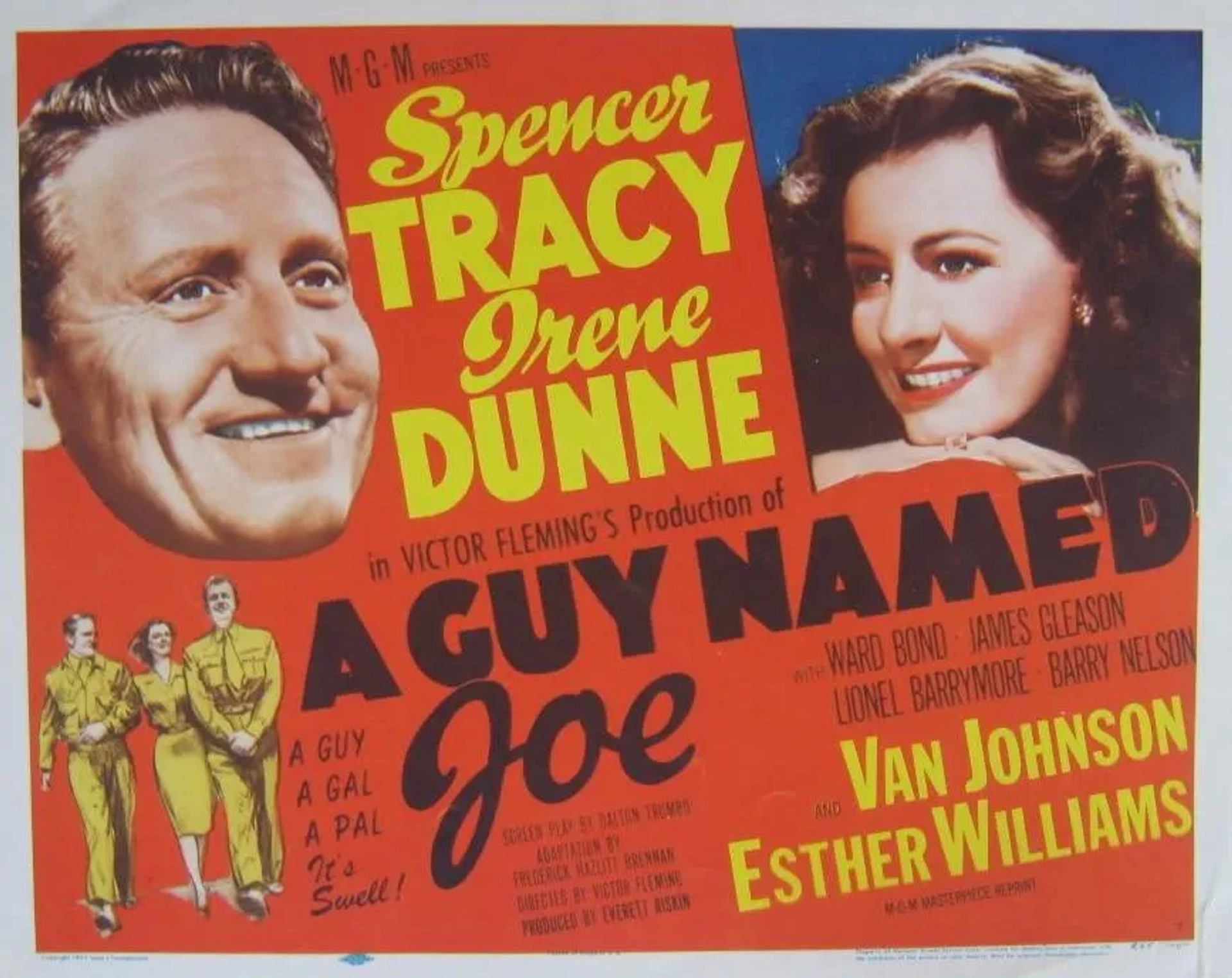 Spencer Tracy and Irene Dunne in A Guy Named Joe (1943)
