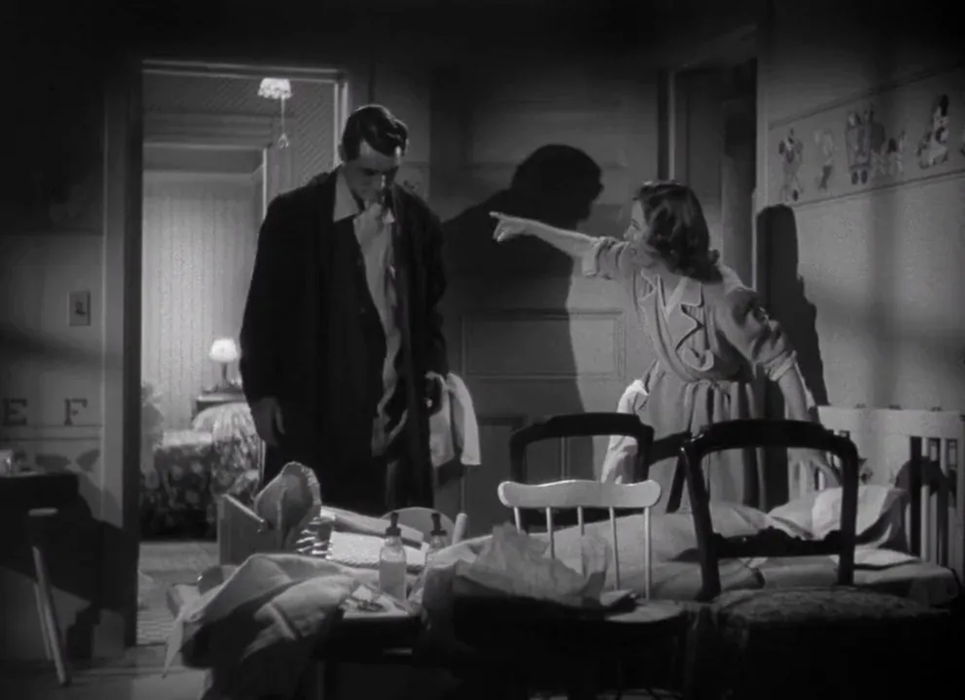 Cary Grant, Irene Dunne, Diane Fleetwood, and Judith Fleetwood in Penny Serenade (1941)