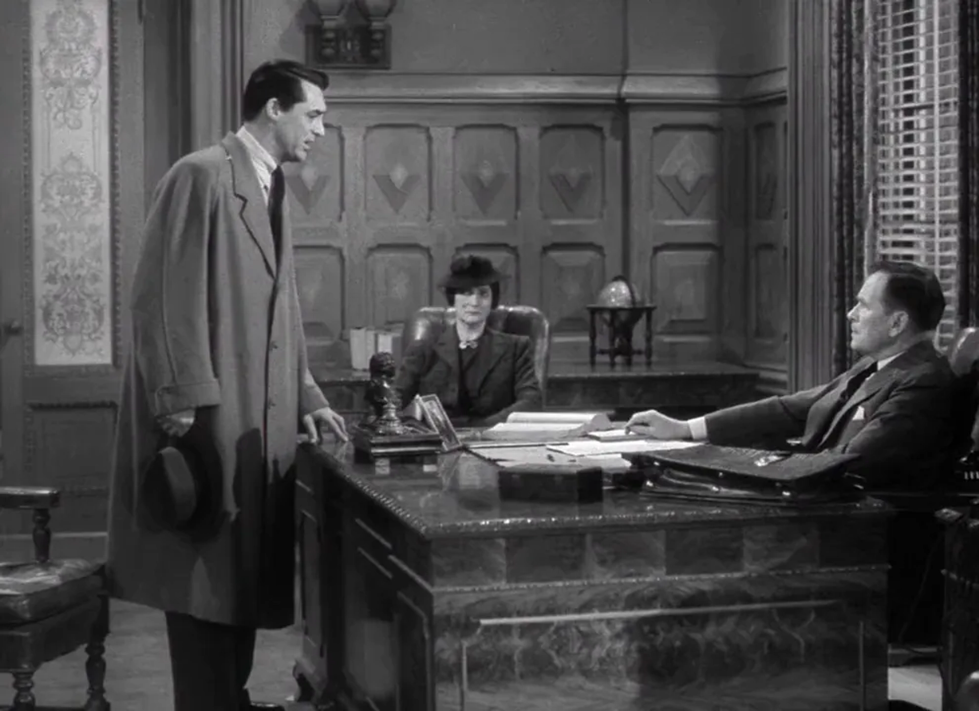 Cary Grant, Beulah Bondi, and Wallis Clark in Penny Serenade (1941)