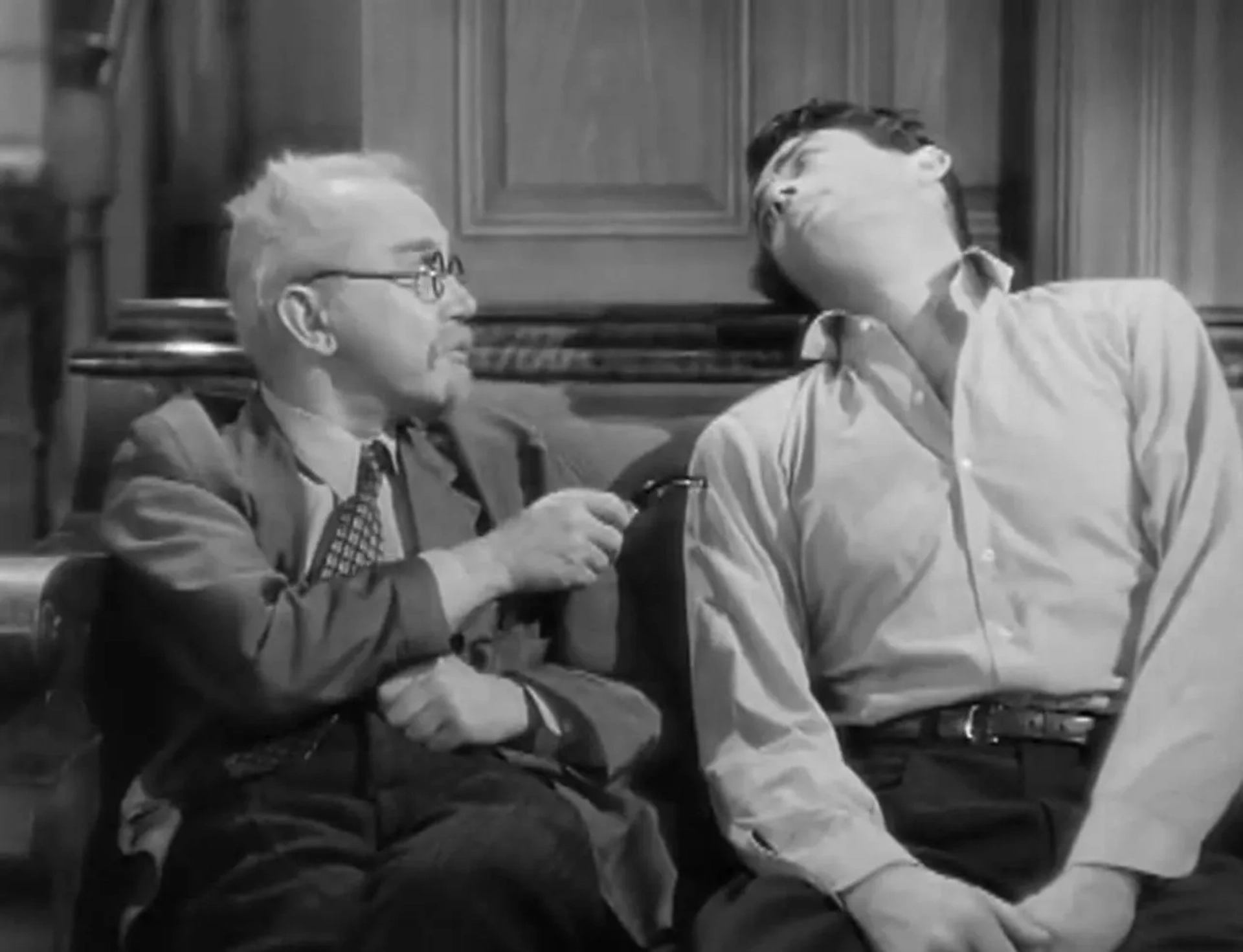 Gregory Peck and Michael Chekhov in Spellbound (1945)