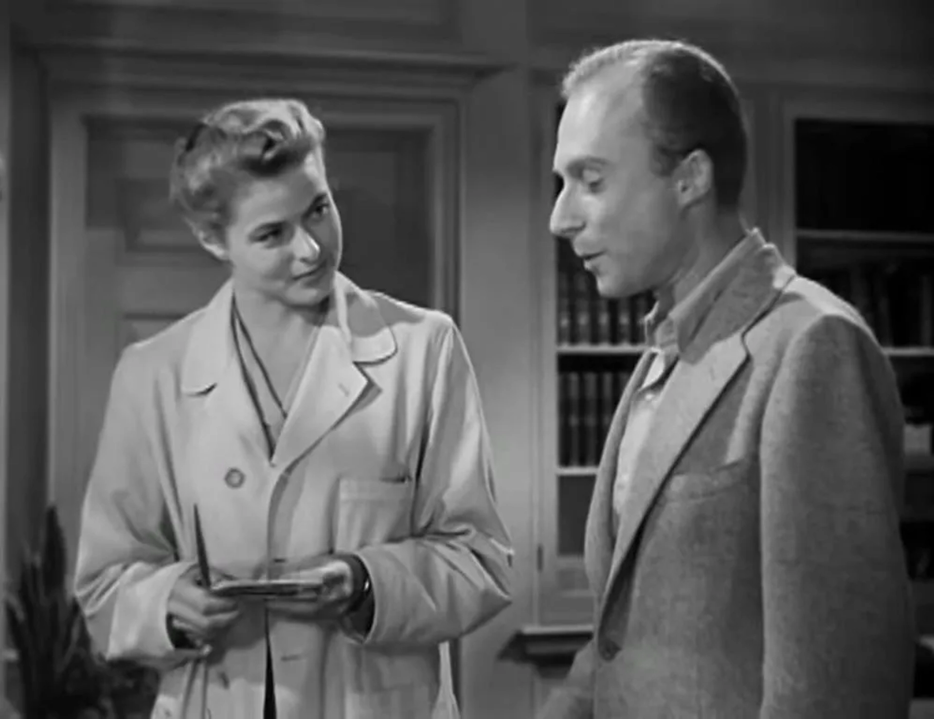 Ingrid Bergman and Norman Lloyd in Spellbound (1945)