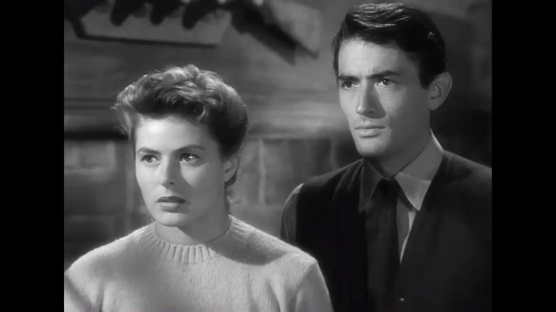 Ingrid Bergman and Gregory Peck in Spellbound (1945)