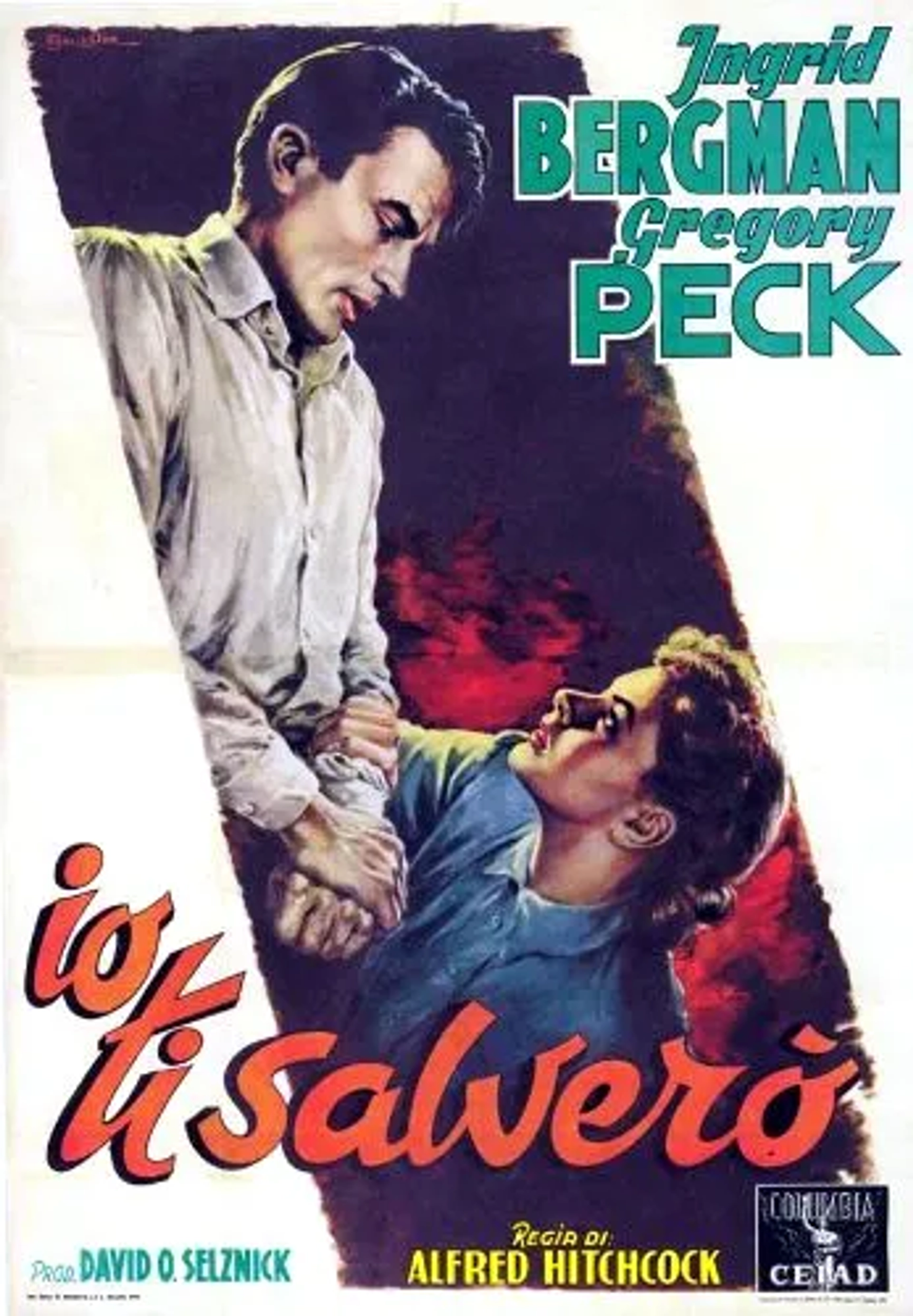 Ingrid Bergman and Gregory Peck in Spellbound (1945)