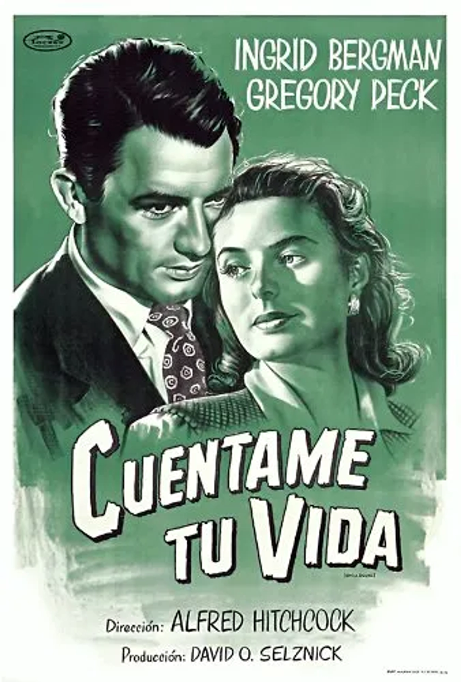 Ingrid Bergman and Gregory Peck in Spellbound (1945)