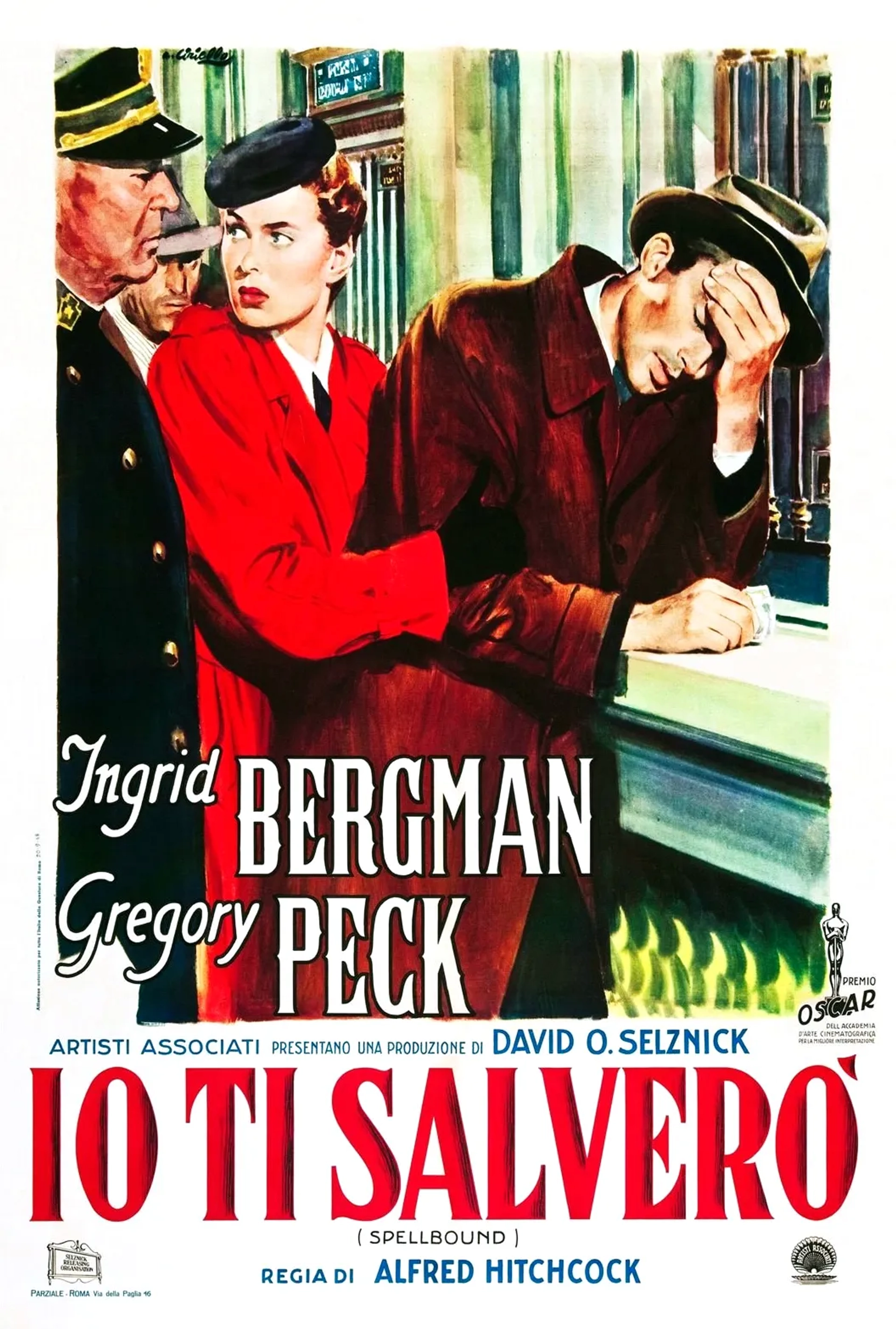 Ingrid Bergman and Gregory Peck in Spellbound (1945)